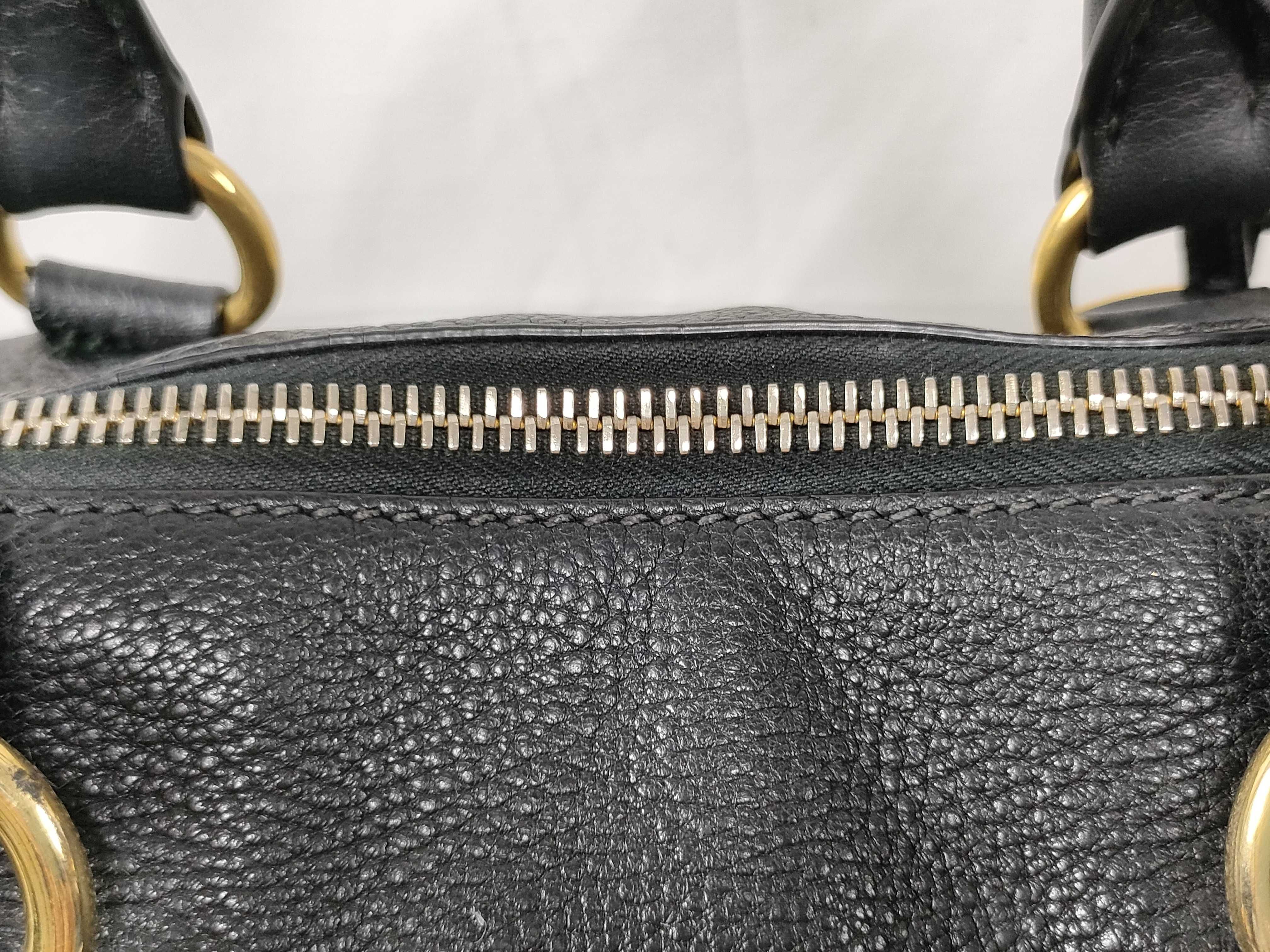 Leather 2-Way Handbag Black Handbag — view 4