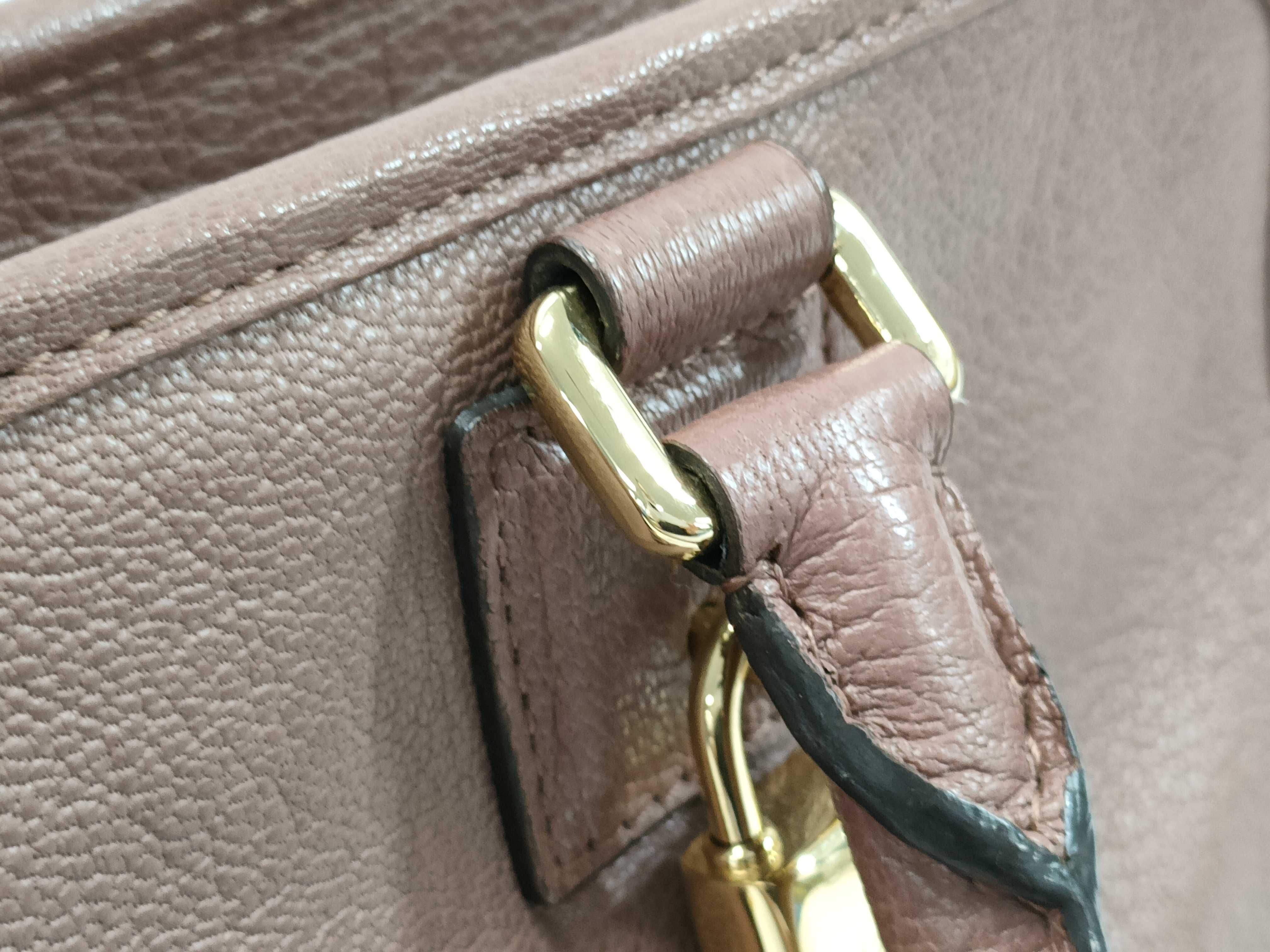 Anagram Amazona 28 Leather Handbag, Pink, with Initials — view 11