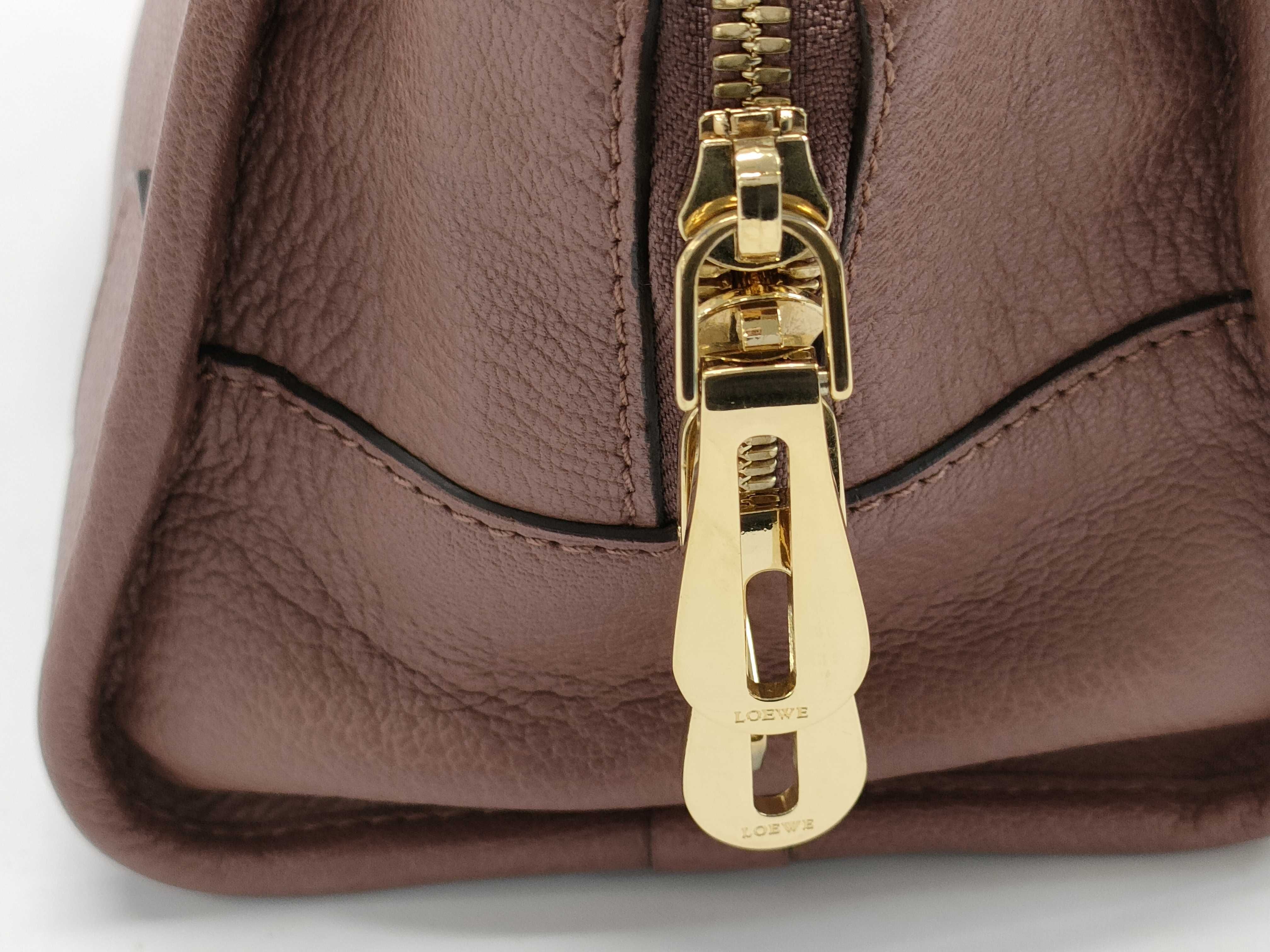 Anagram Amazona 28 Leather Handbag, Pink, with Initials — view 13