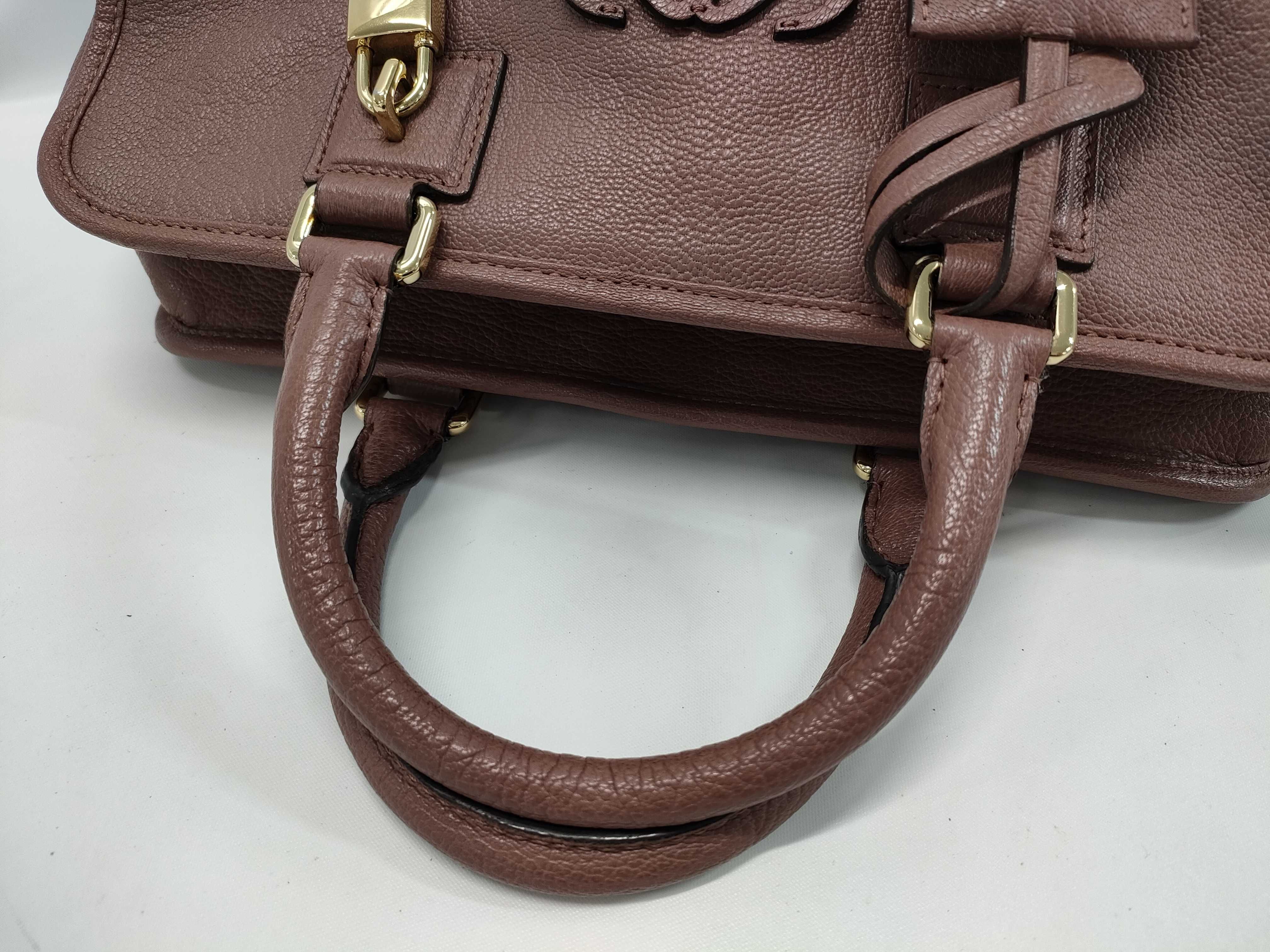 Anagram Amazona 28 Leather Handbag, Pink, with Initials — view 3