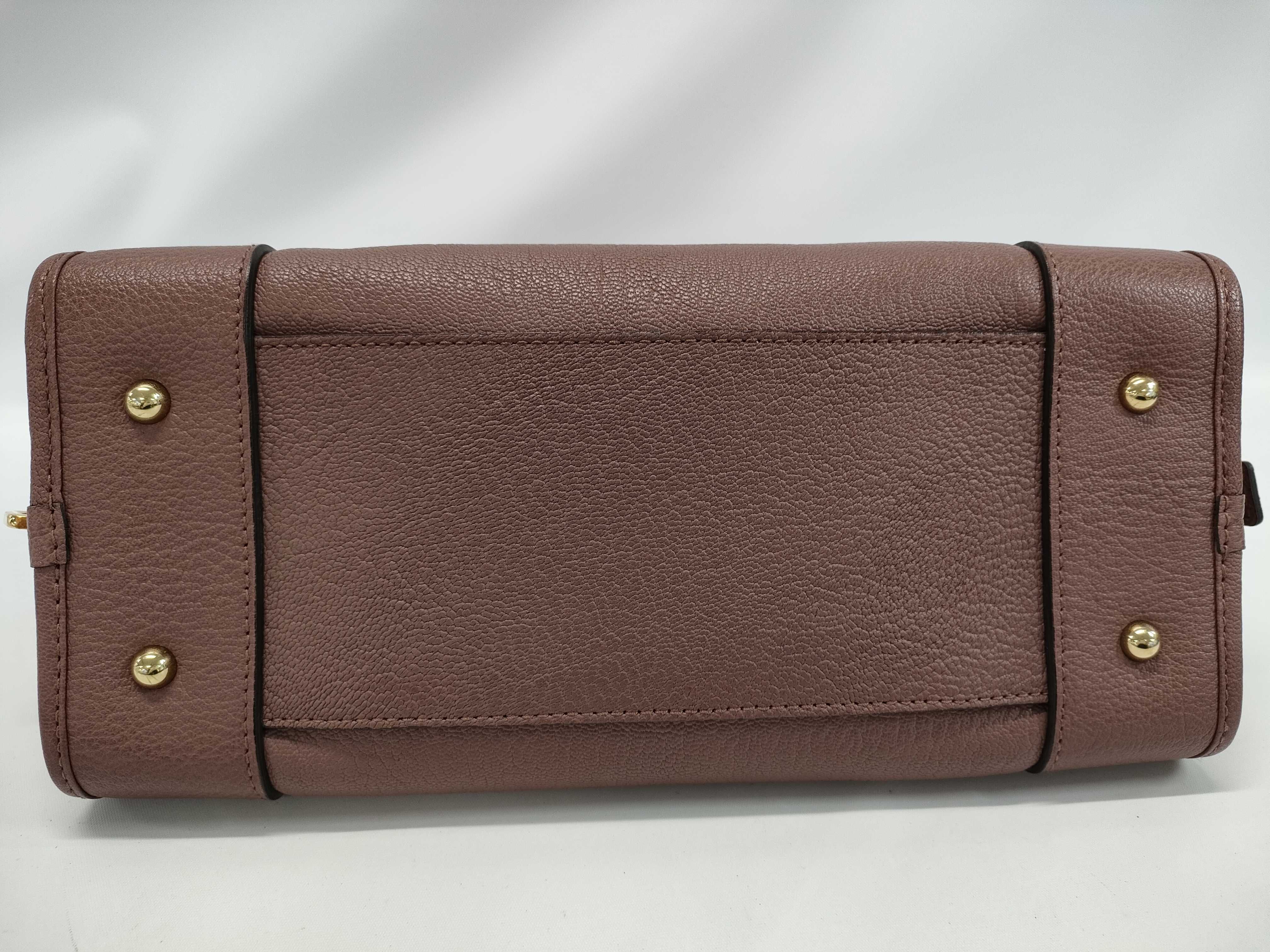 Anagram Amazona 28 Leather Handbag, Pink, with Initials — view 5