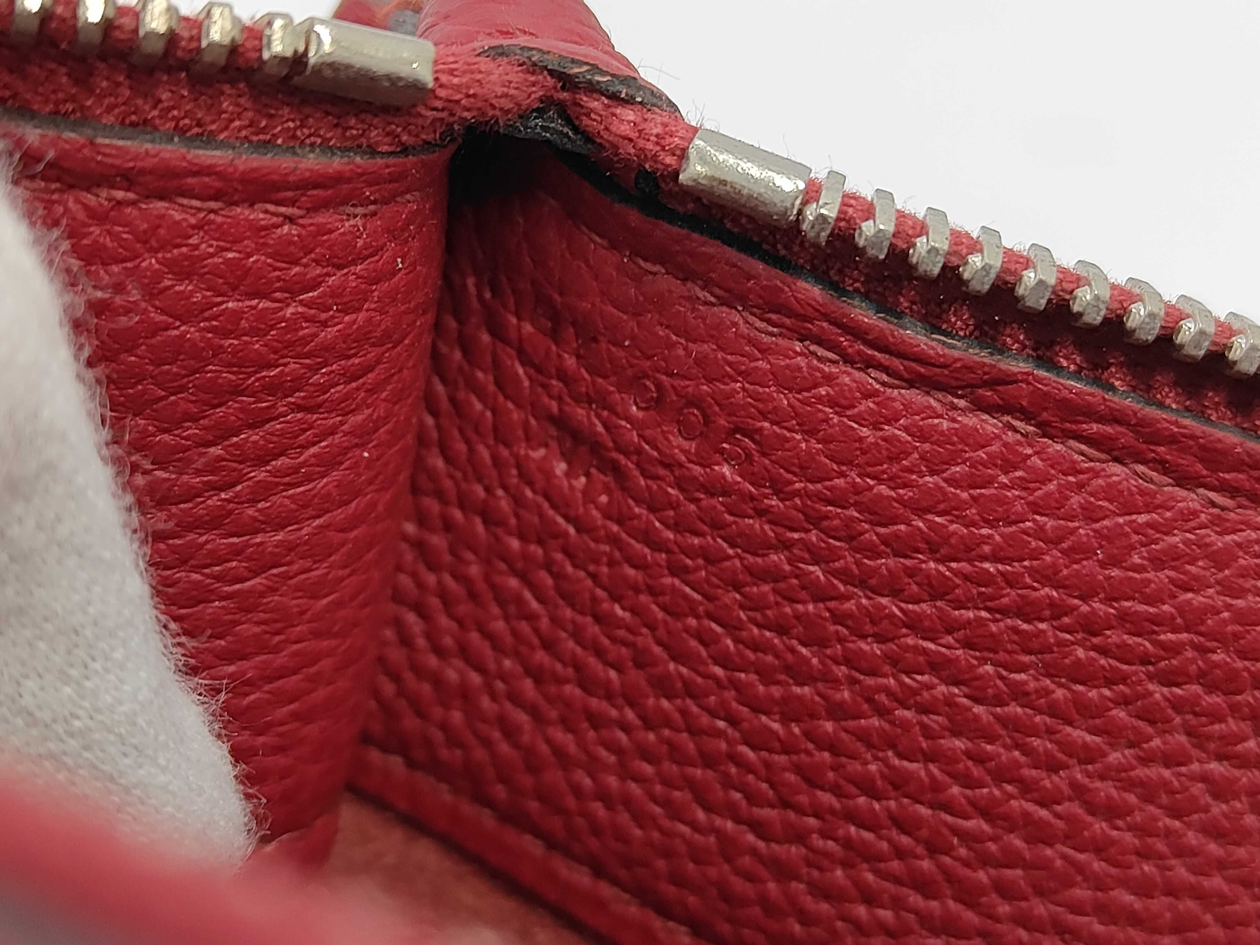Clutch Bag, Taurillon Leather, Burgundy Bag — view 6