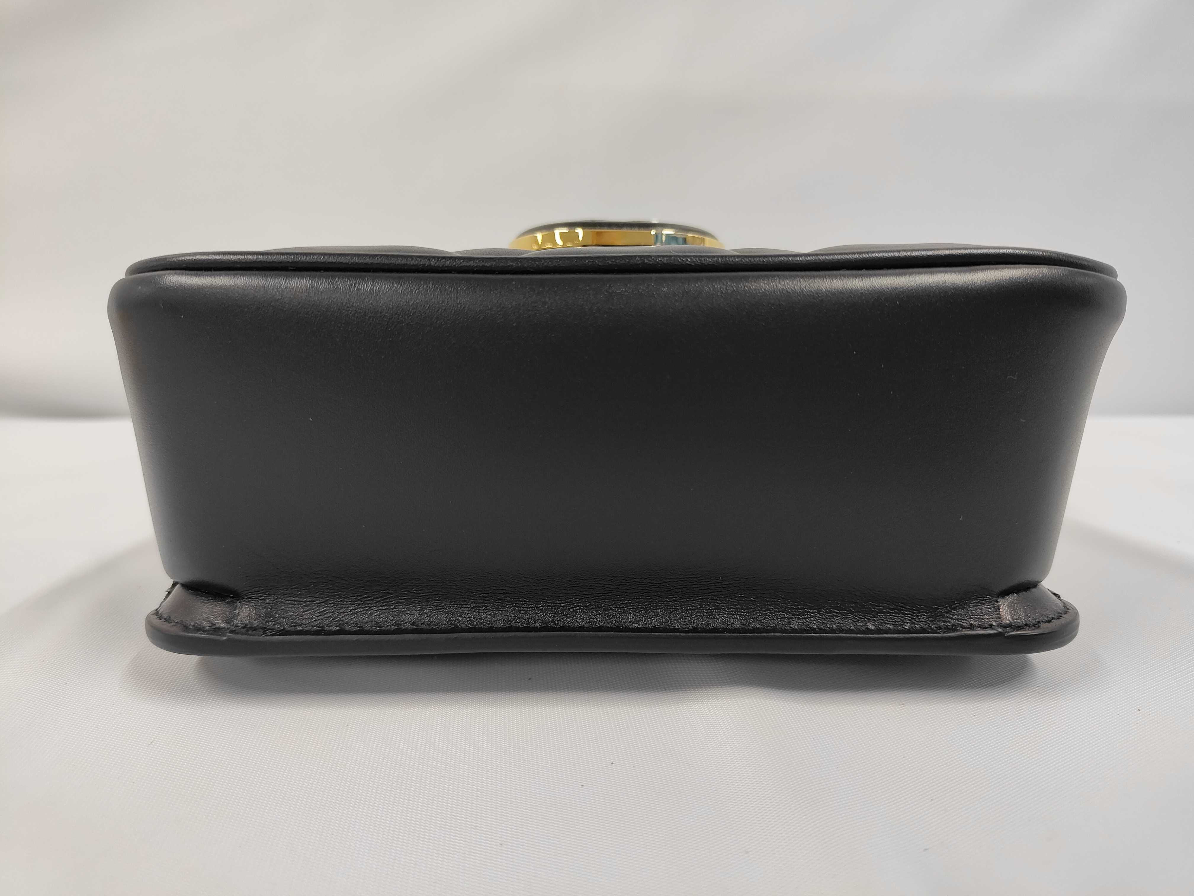 Deco Mini Chain Shoulder Leather Black Shoulder Bag — view 3