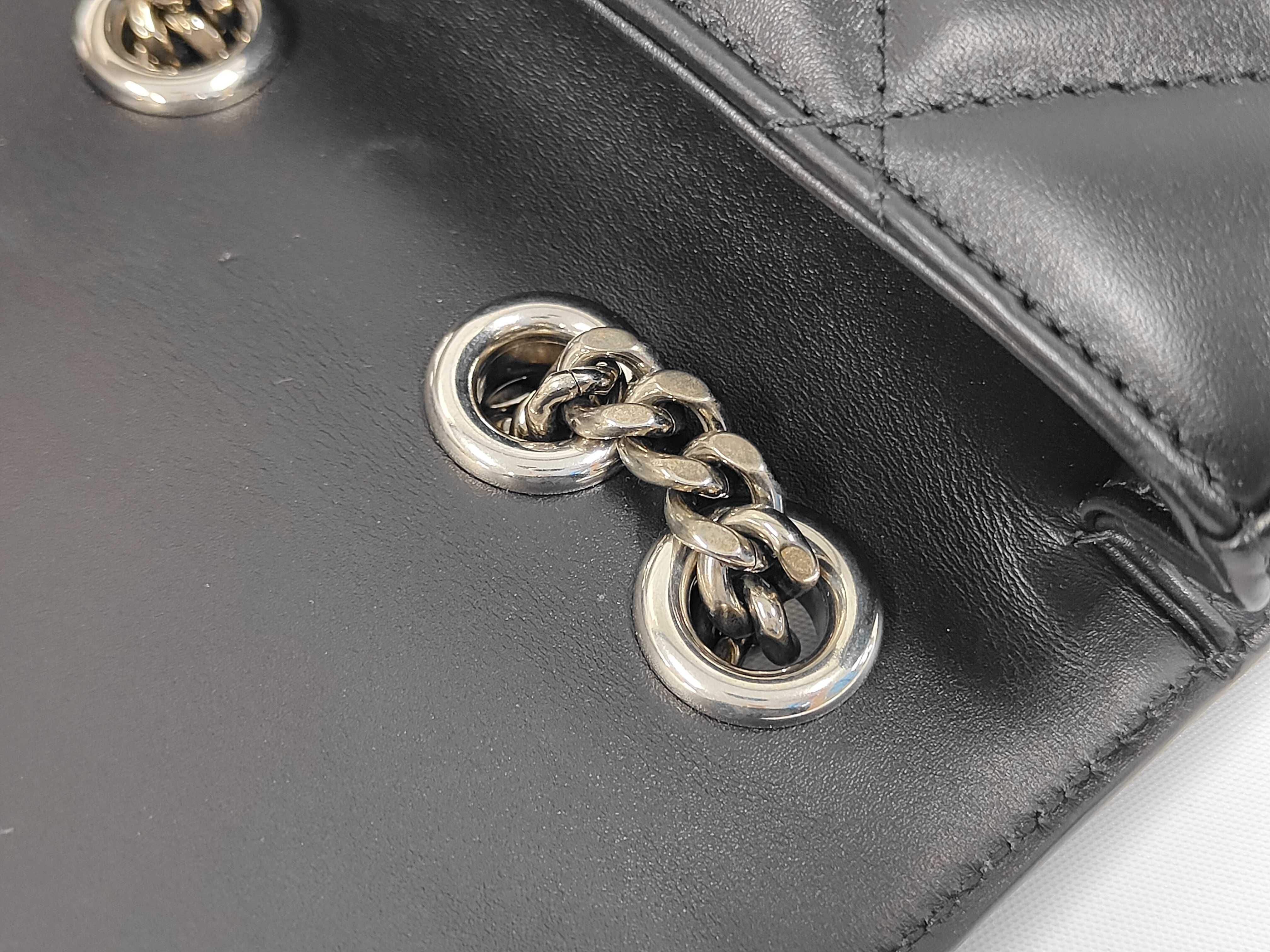 Deco Mini Chain Shoulder Leather Black Shoulder Bag — view 6