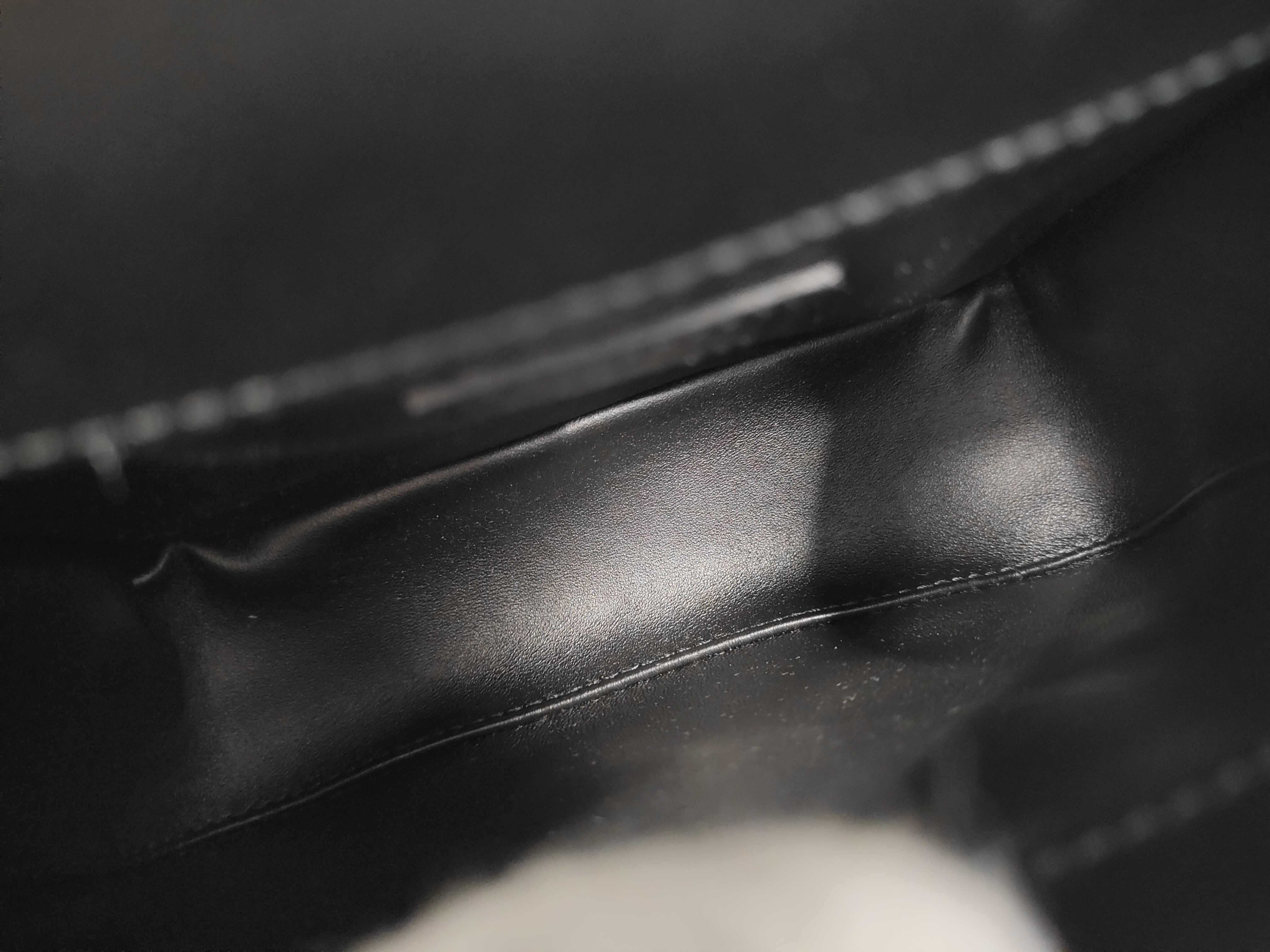 Deco Mini Chain Shoulder Leather Black Shoulder Bag — view 8