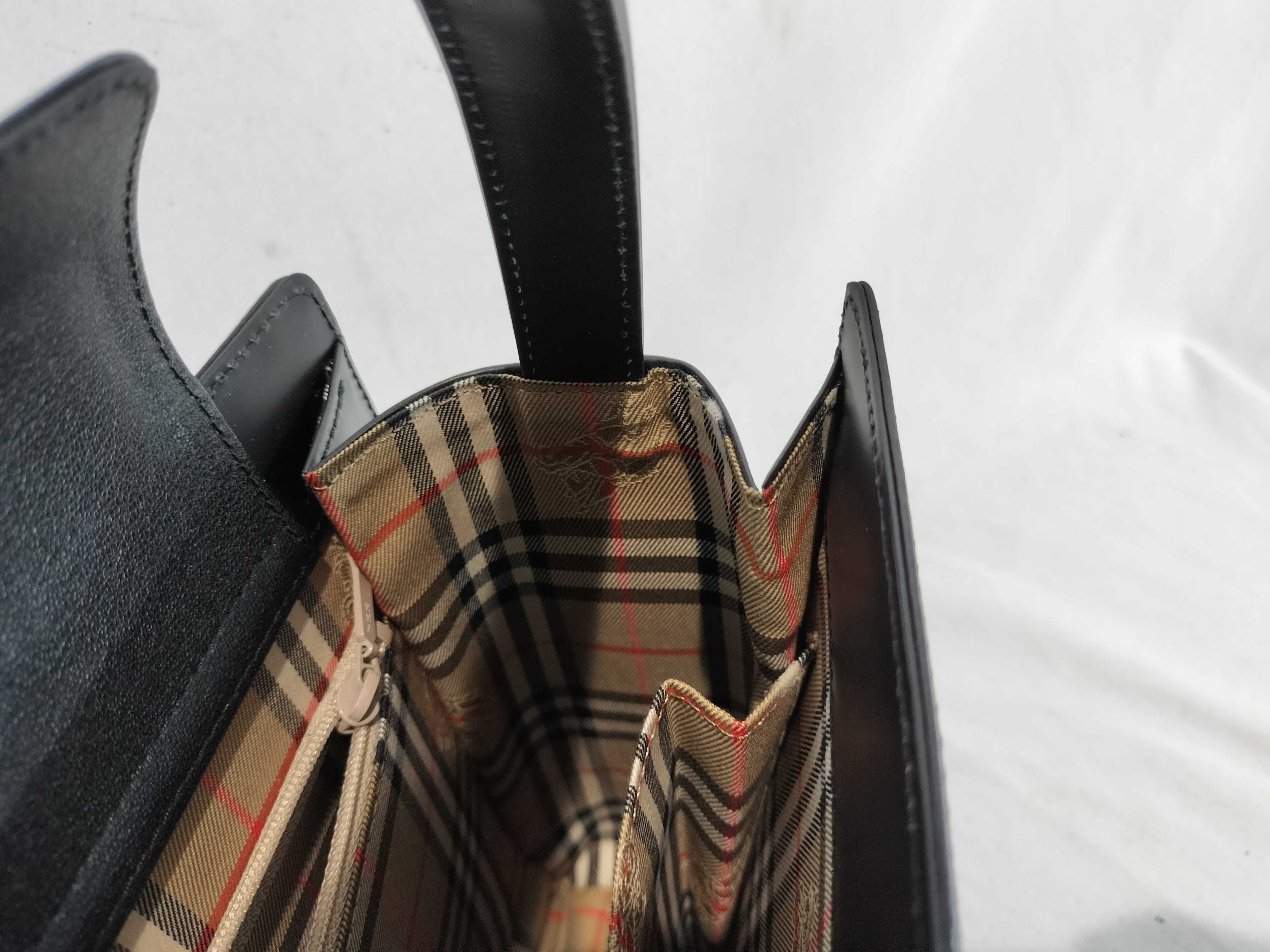 Leather Nova Check Shoulder Bag Handbag — view 11