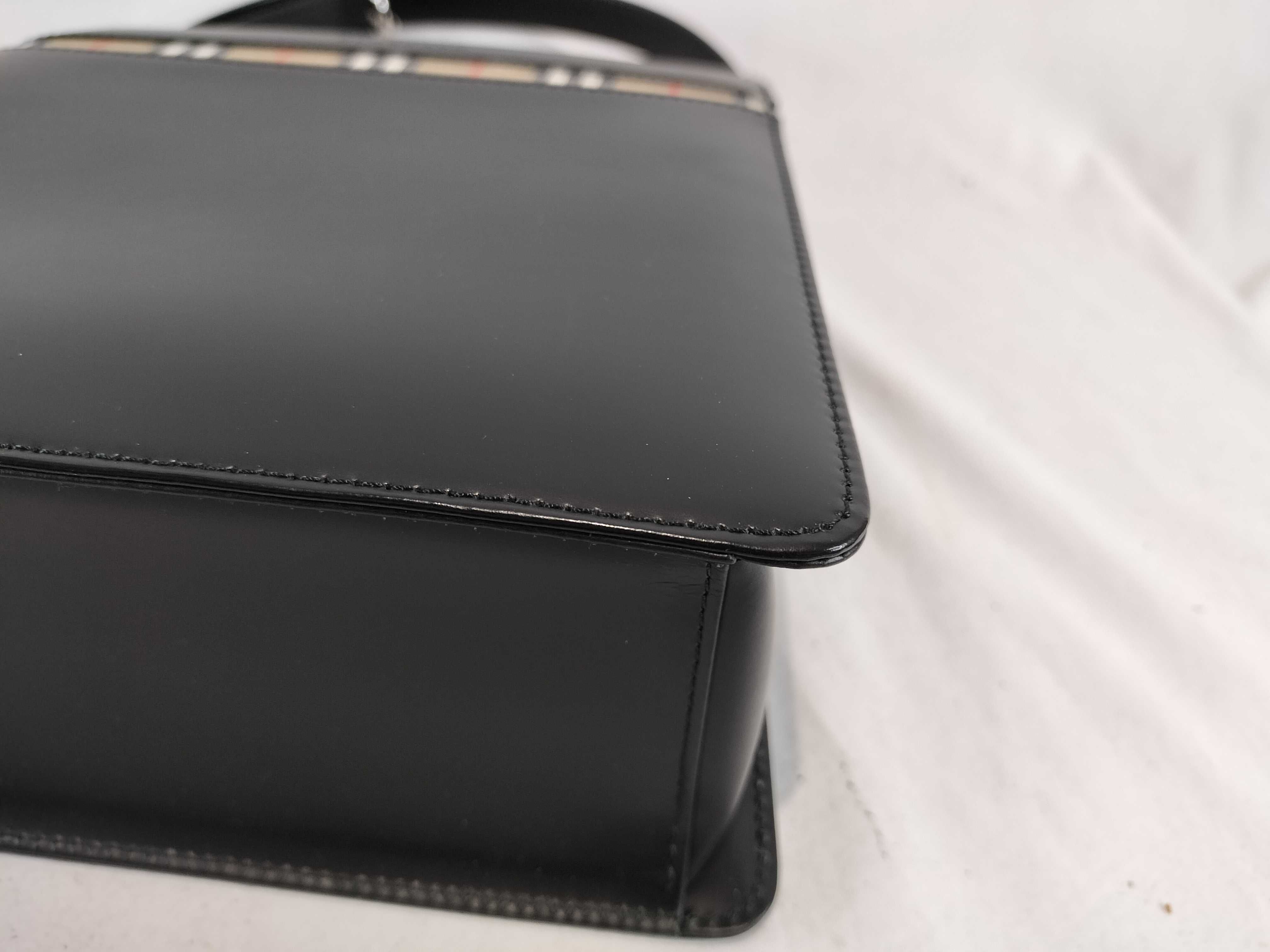 Leather Nova Check Shoulder Bag Handbag — view 6