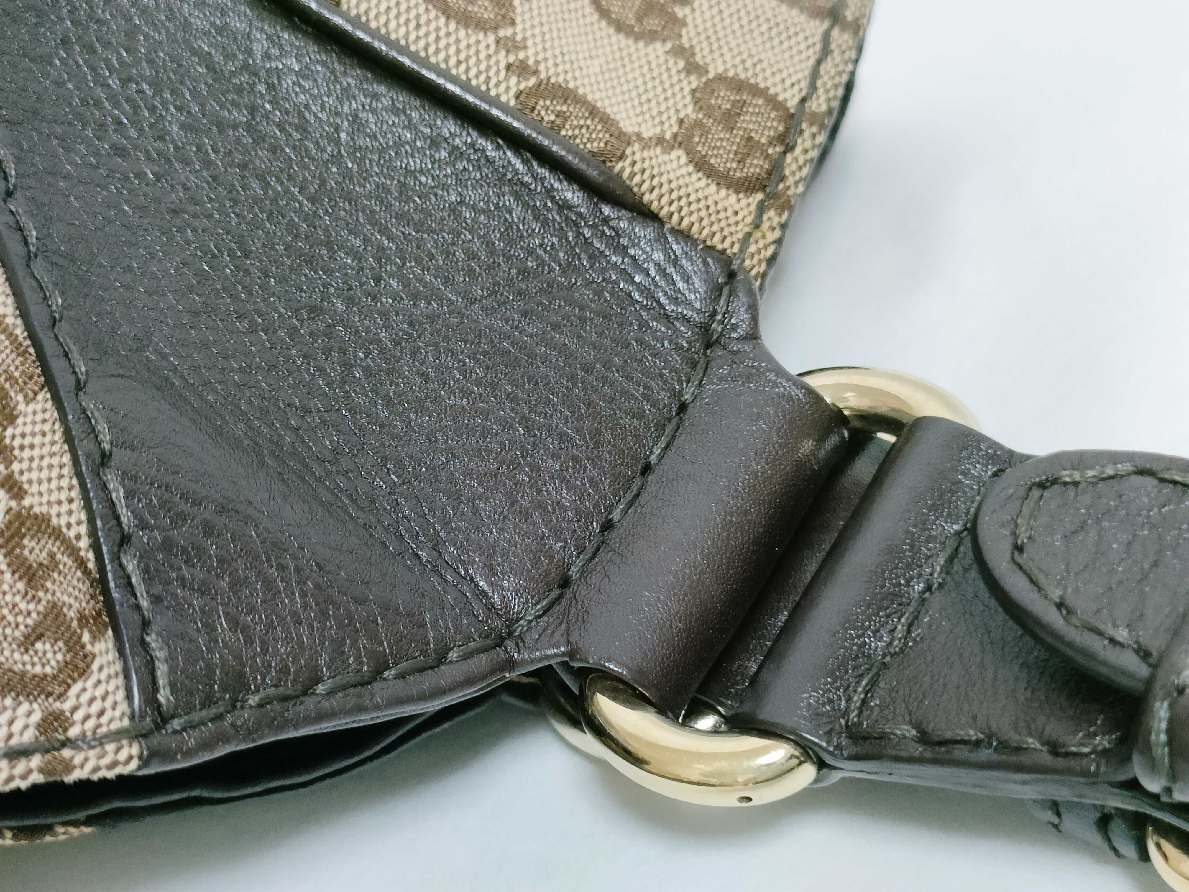 GG Canvas Shoulder Bag with Gold Hardware — view 5