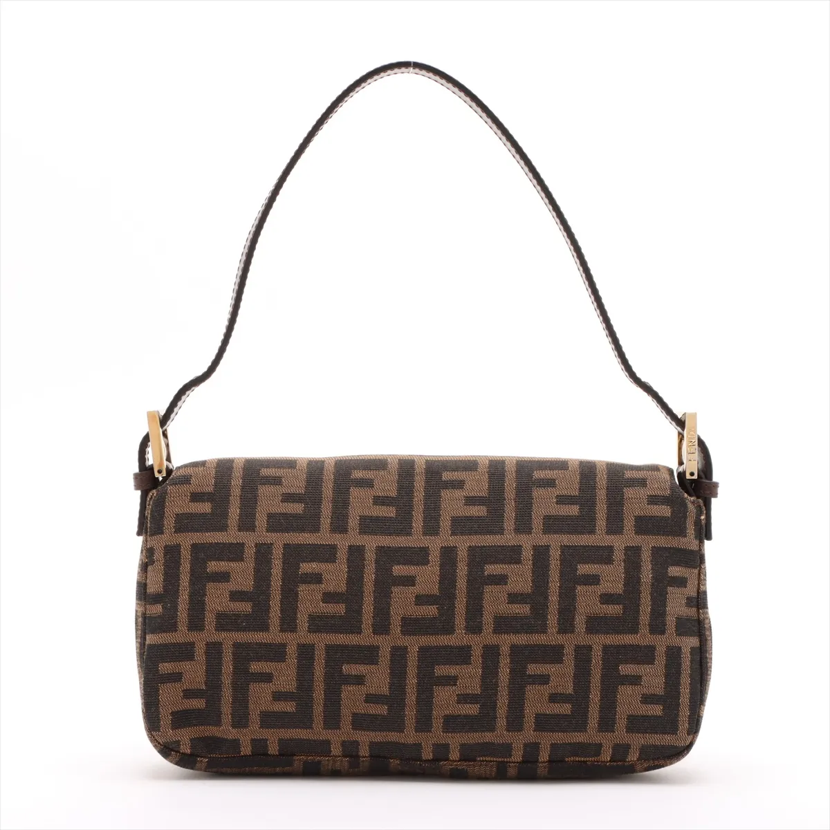 Zucca Mamma Bucket Canvas x Leather Shoulder Bag Brown 26424 — view 2