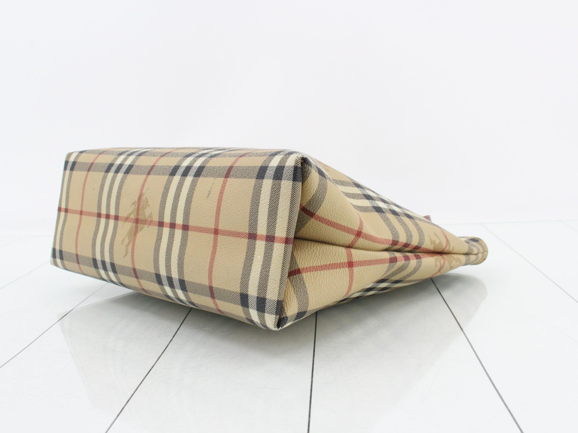 PVC canvas, check pattern, W28 H25 D10 — view 6