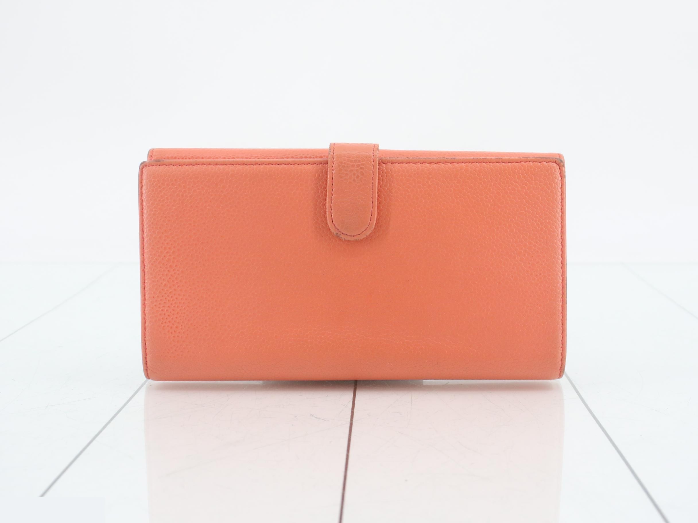 Caviar leather long wallet — view 2