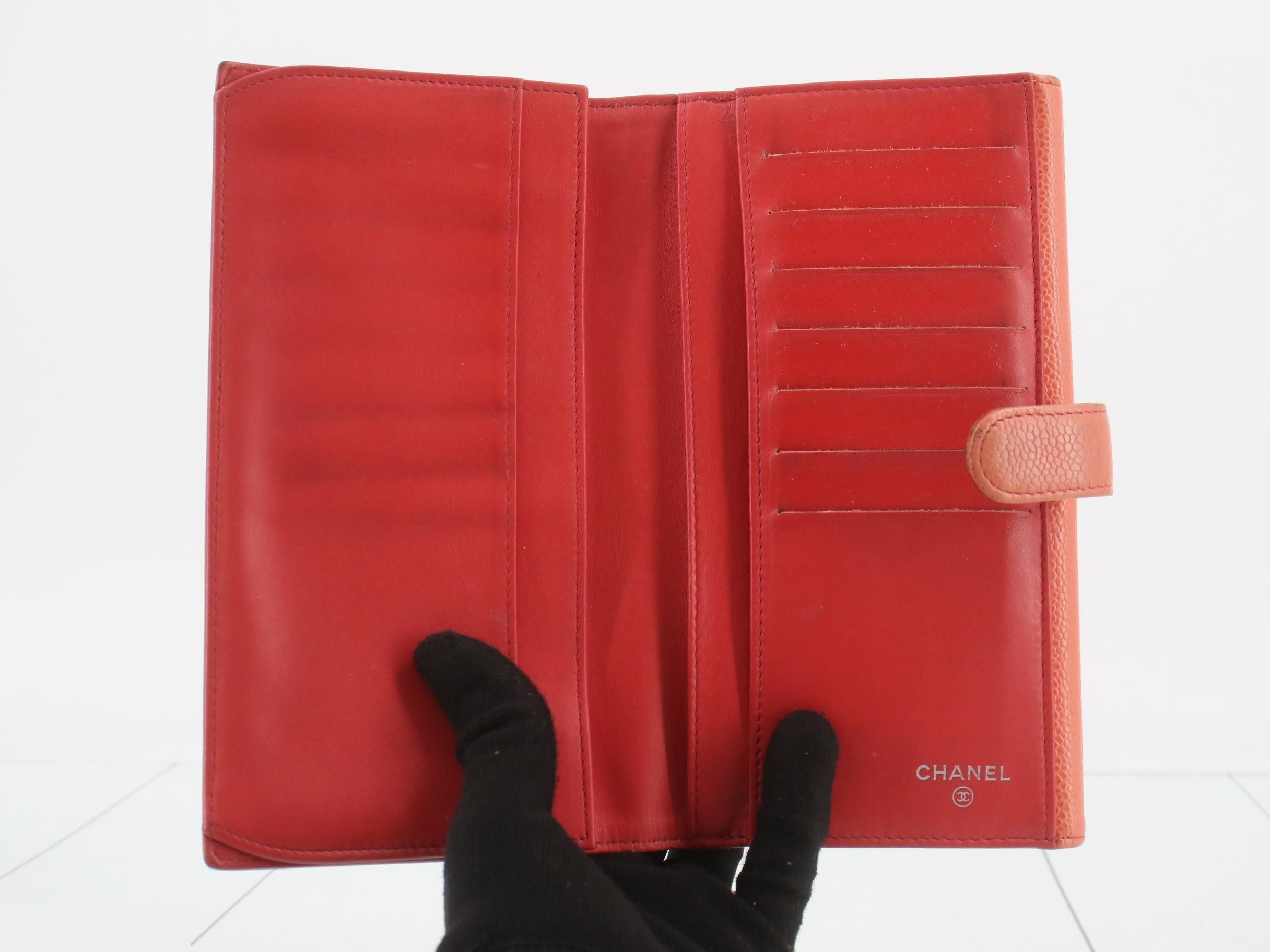 Caviar leather long wallet — view 4