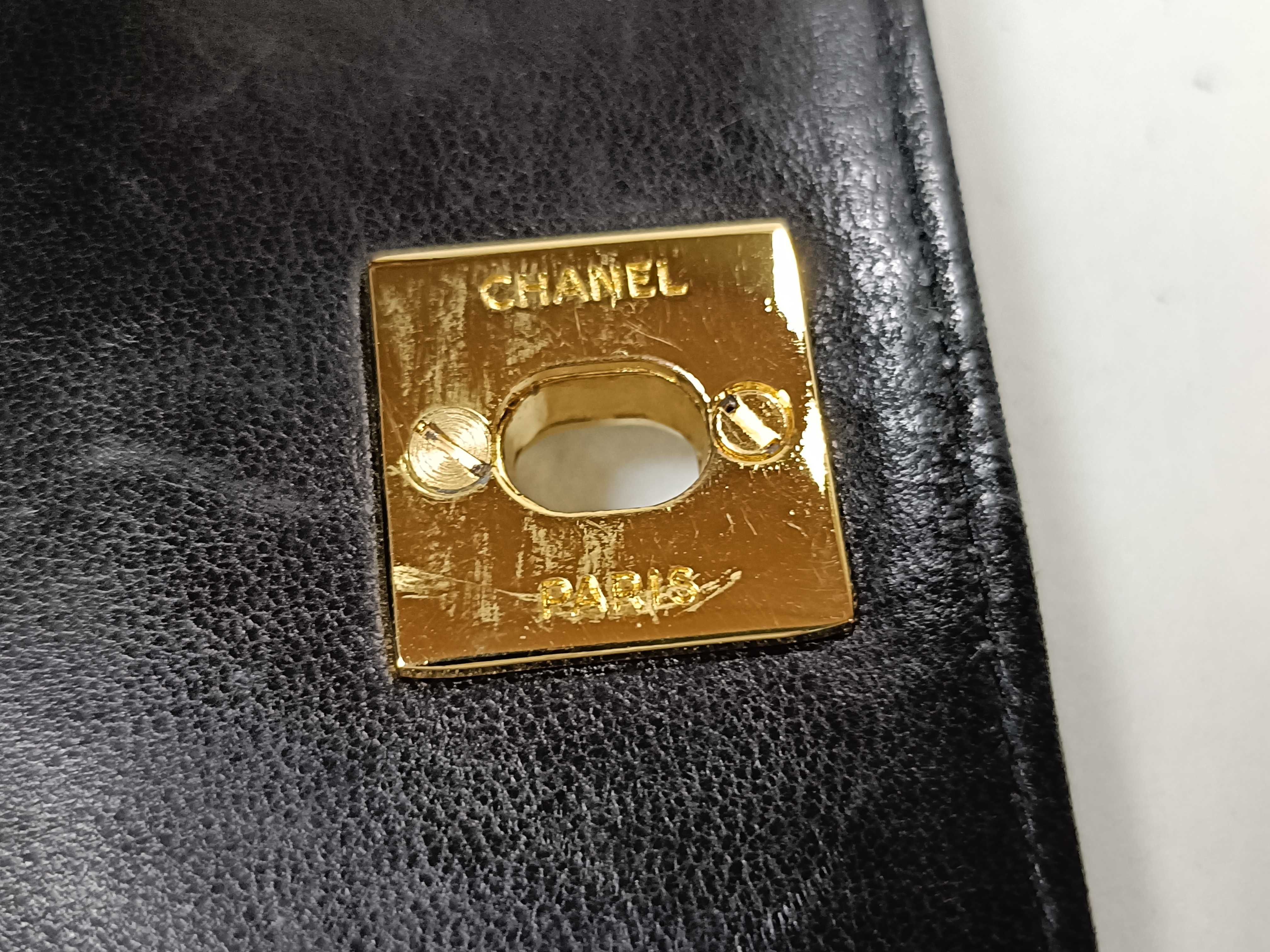 Lambskin Mini Matelassé Chain Black Shoulder Bag — view 11