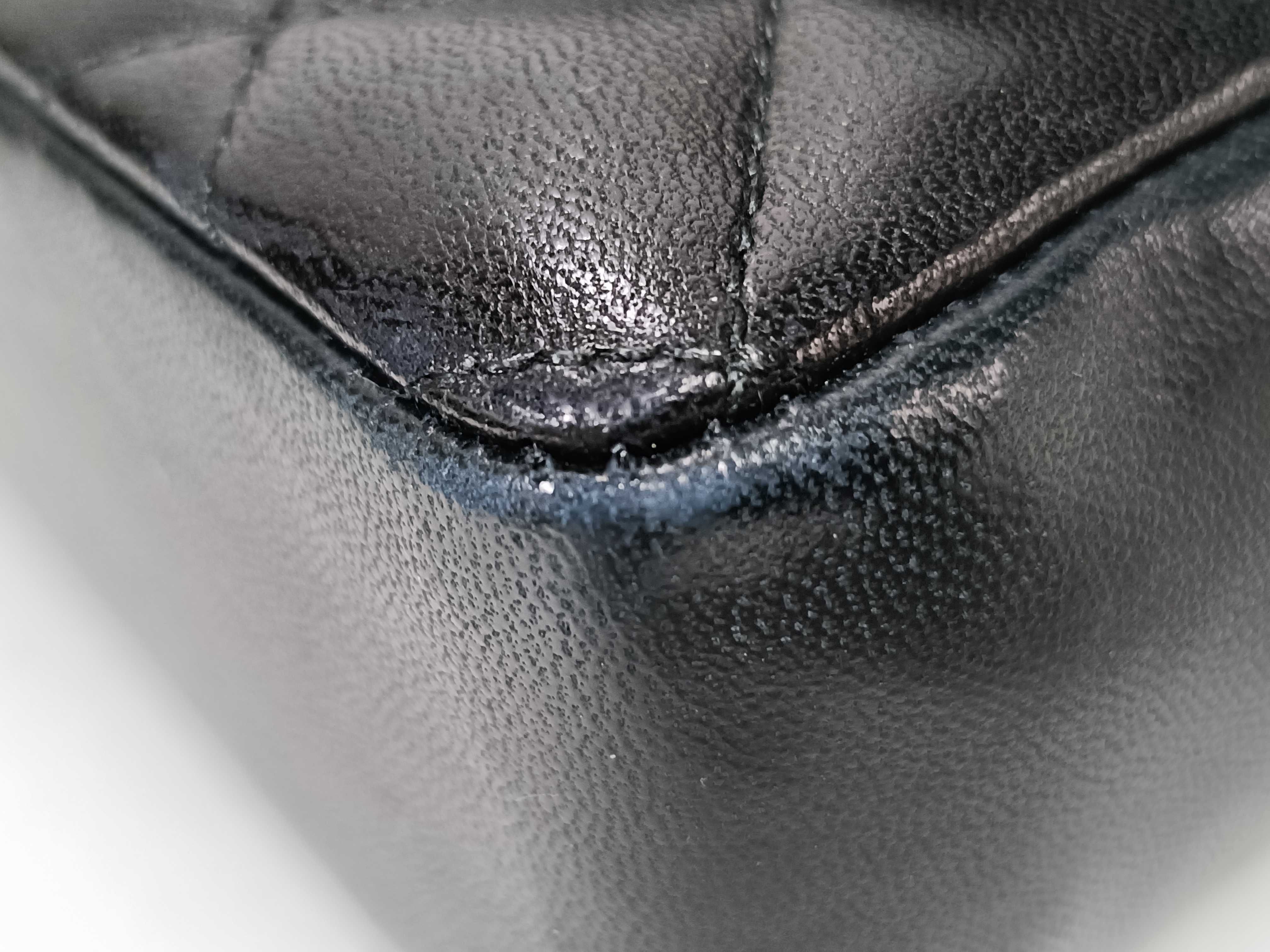 Lambskin Mini Matelassé Chain Black Shoulder Bag — view 6