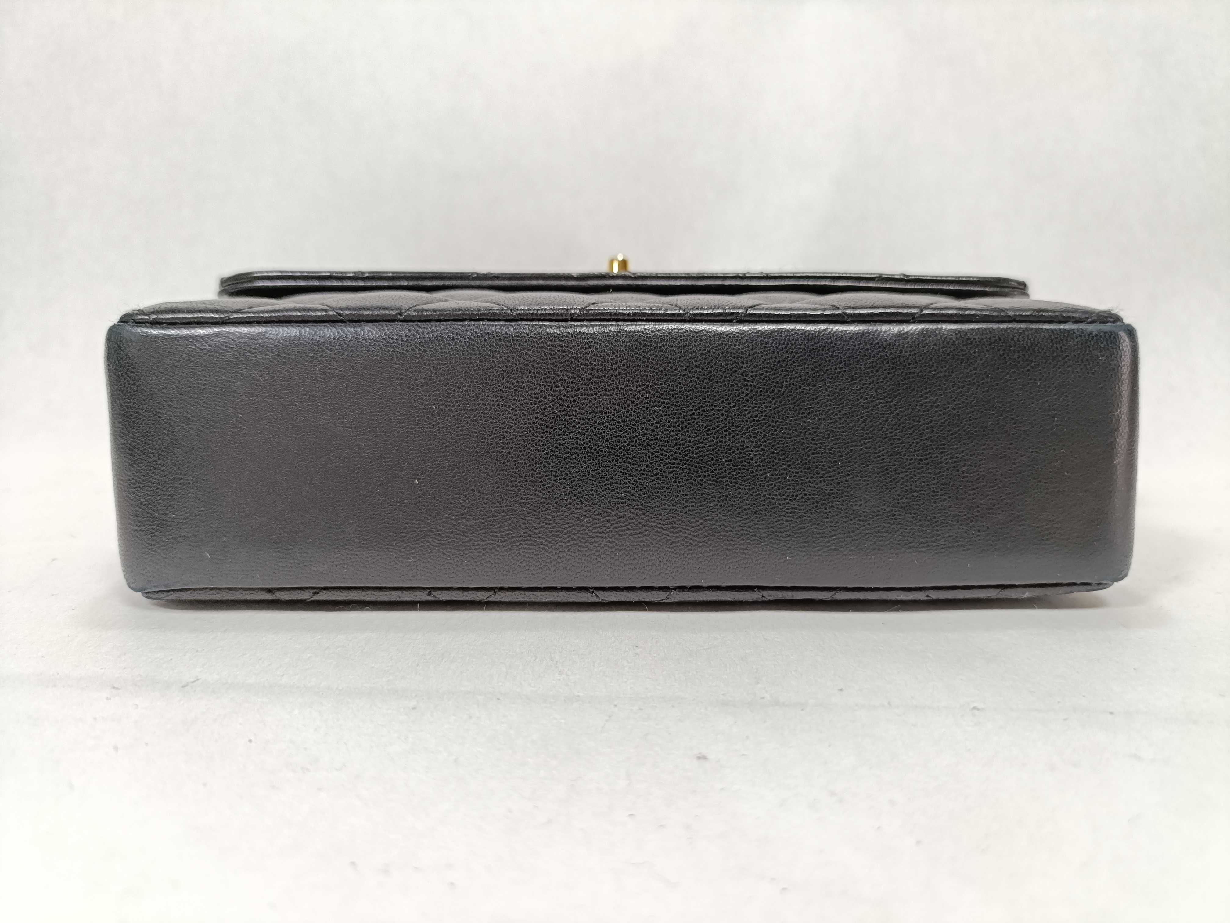 Lambskin Mini Matelassé Chain Black Shoulder Bag — view 7