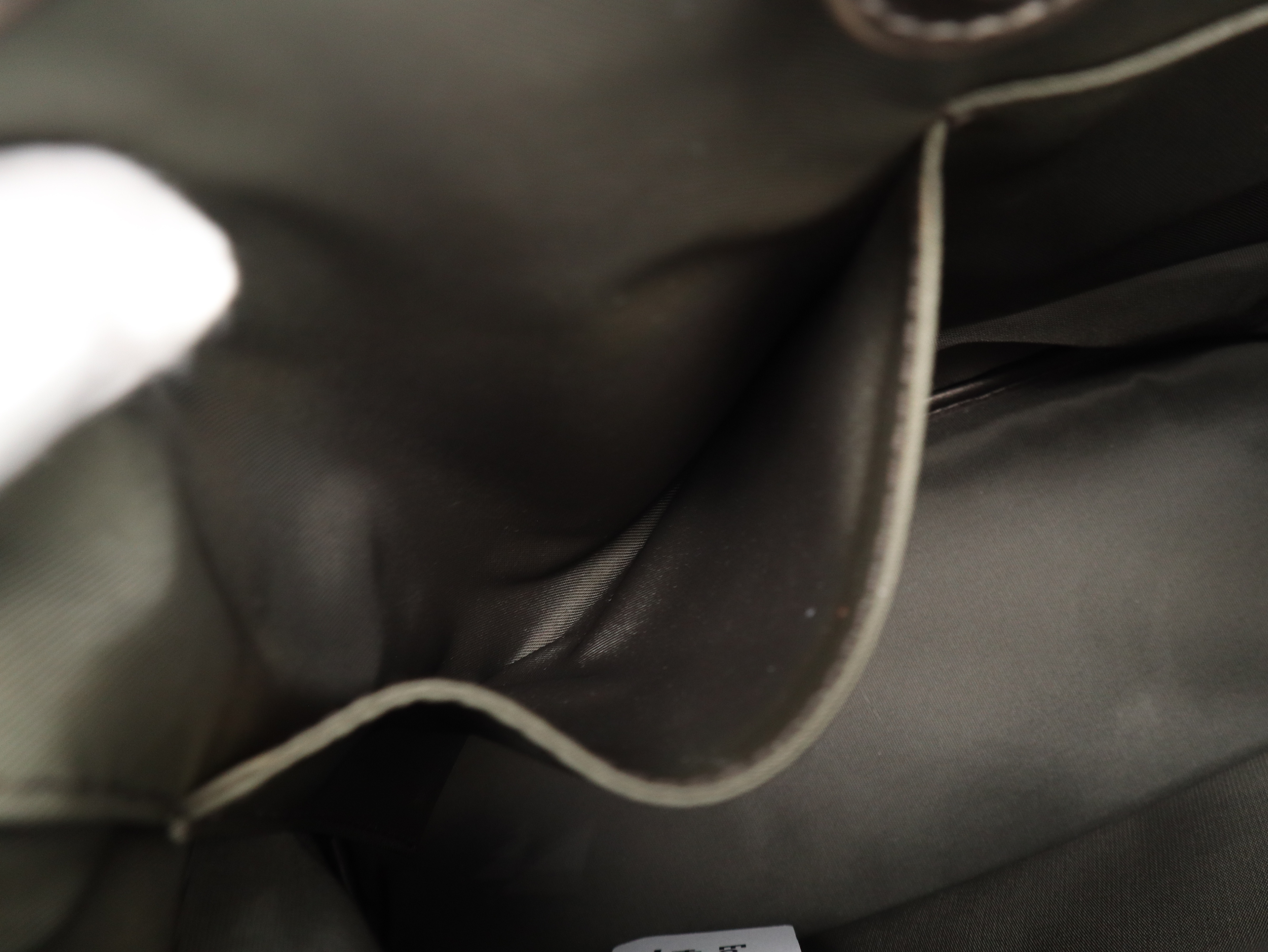 Cannage Panarea Leather Metallic Grey Tote Bag — view 11