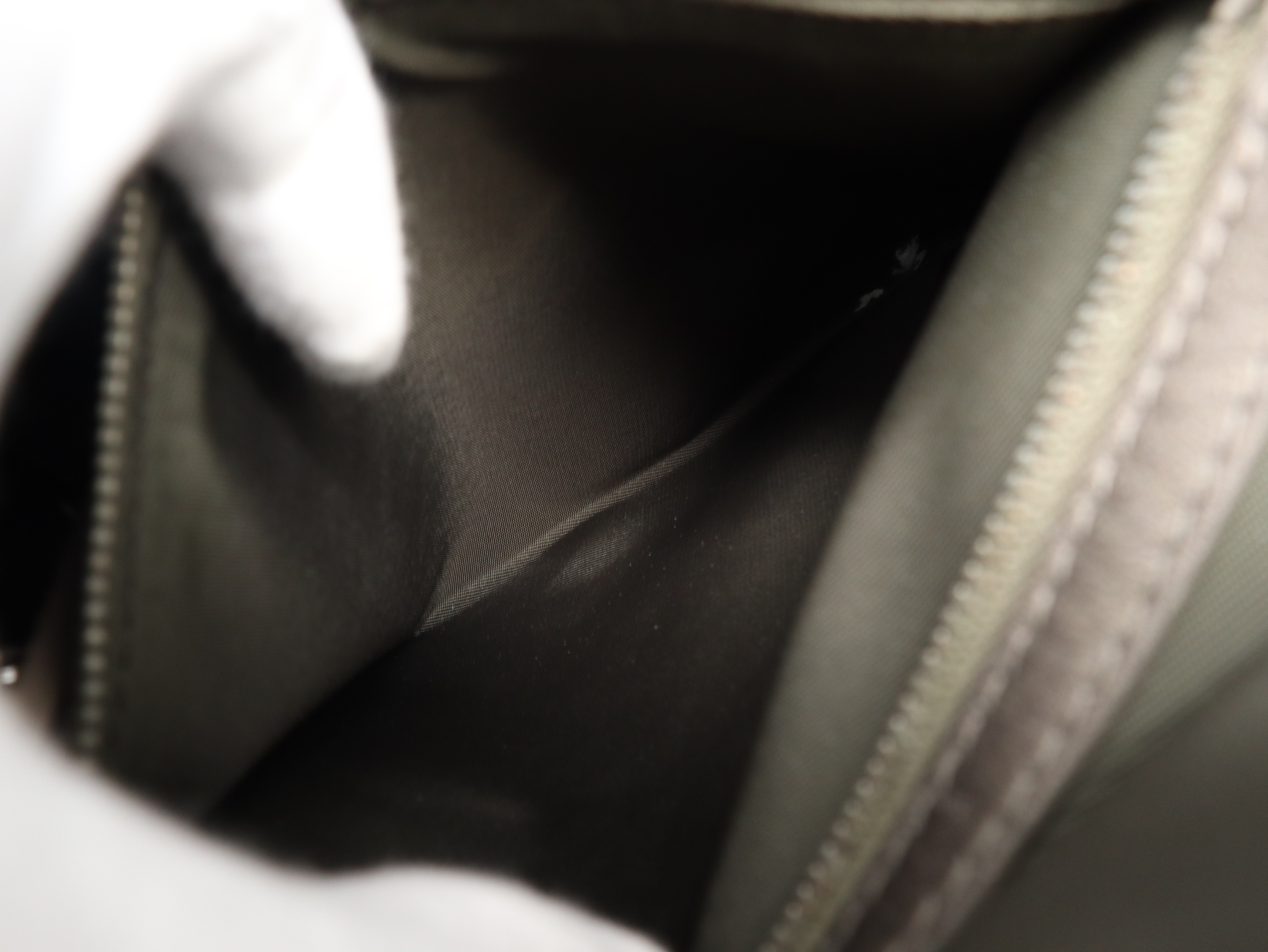 Cannage Panarea Leather Metallic Grey Tote Bag — view 12