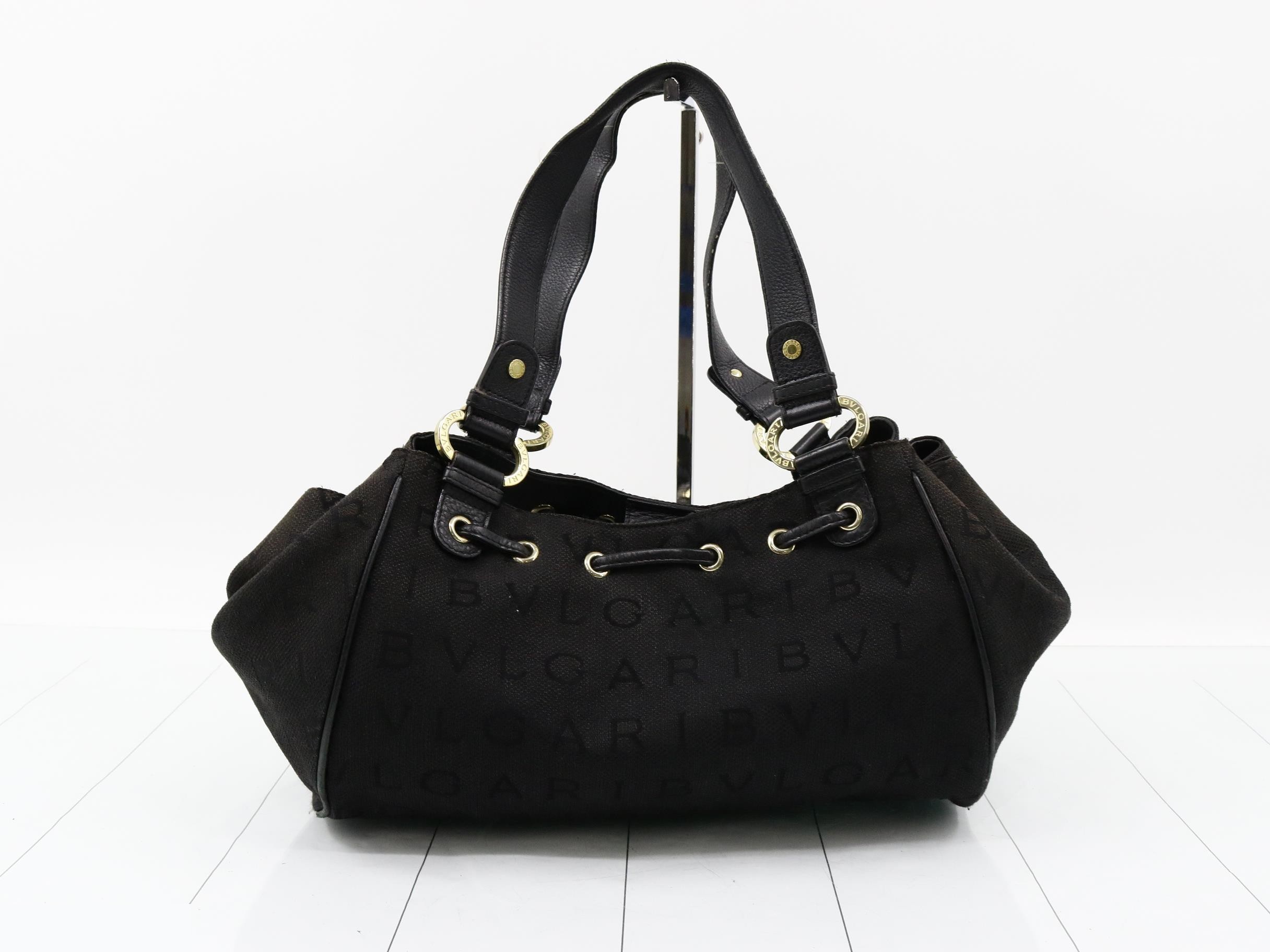Canvas x leather tote bag — view 2