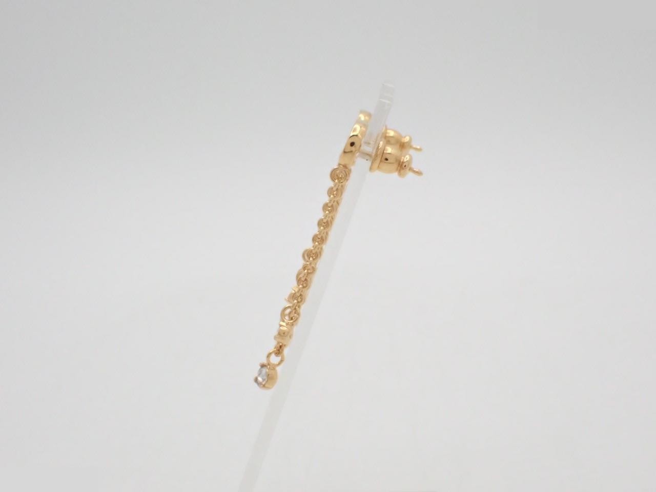 Gold earrings — view 3
