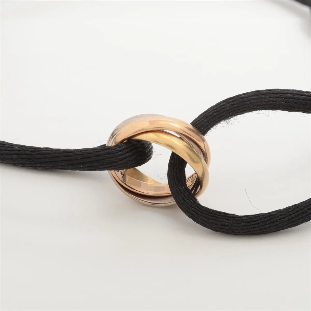 Trinity Cord Bracelet 750 (Yellow Gold x Pink Gold x White Gold) Total Weight 3.4g ONC144 B6016700 — view 3