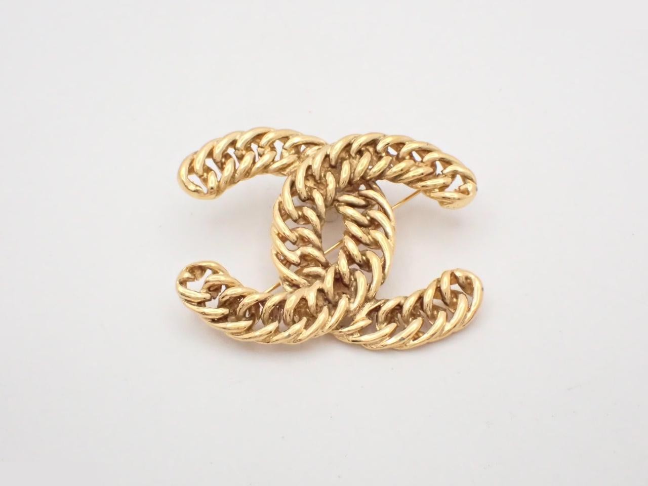 Coco Chain Gold Brooch