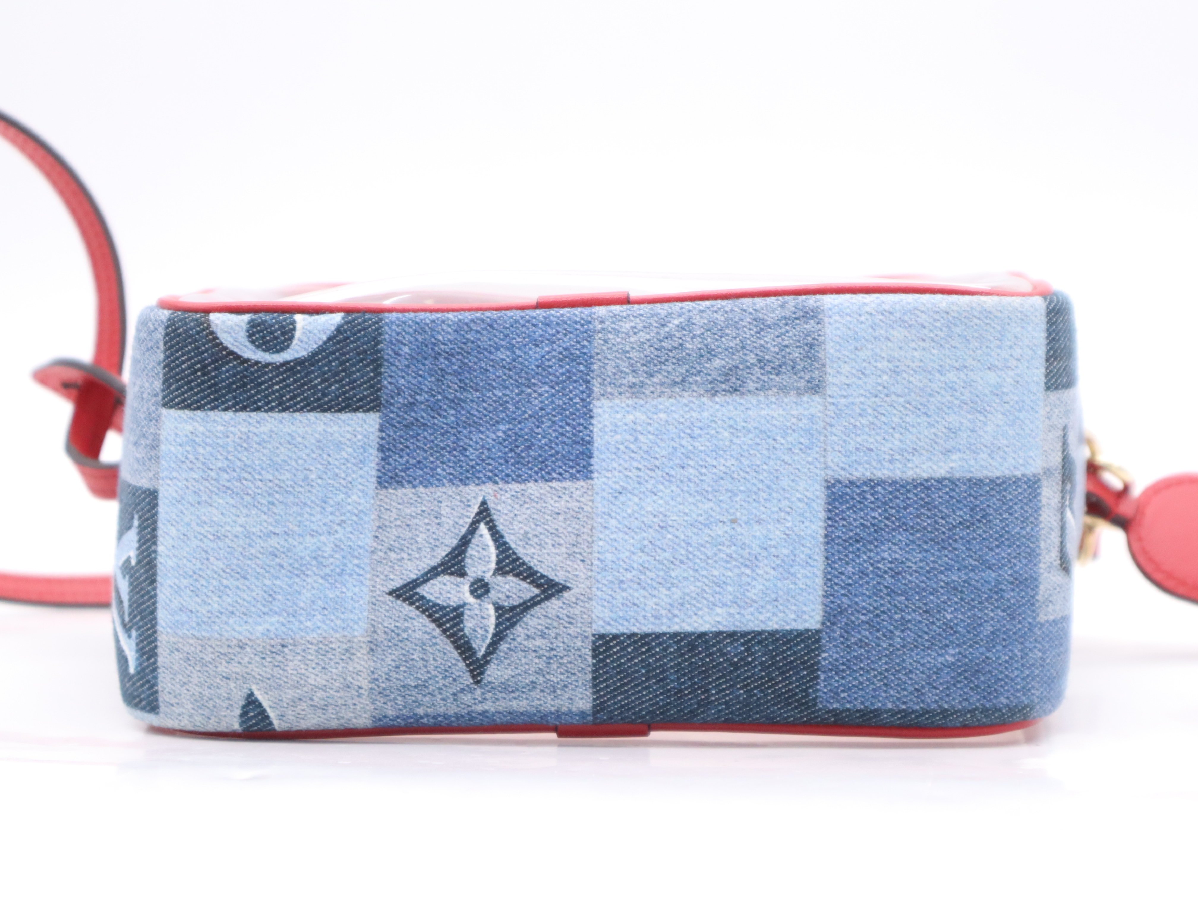 M68765 Denim Beach Pouch with Shoulder Strap, Shoulder Bag — view 4