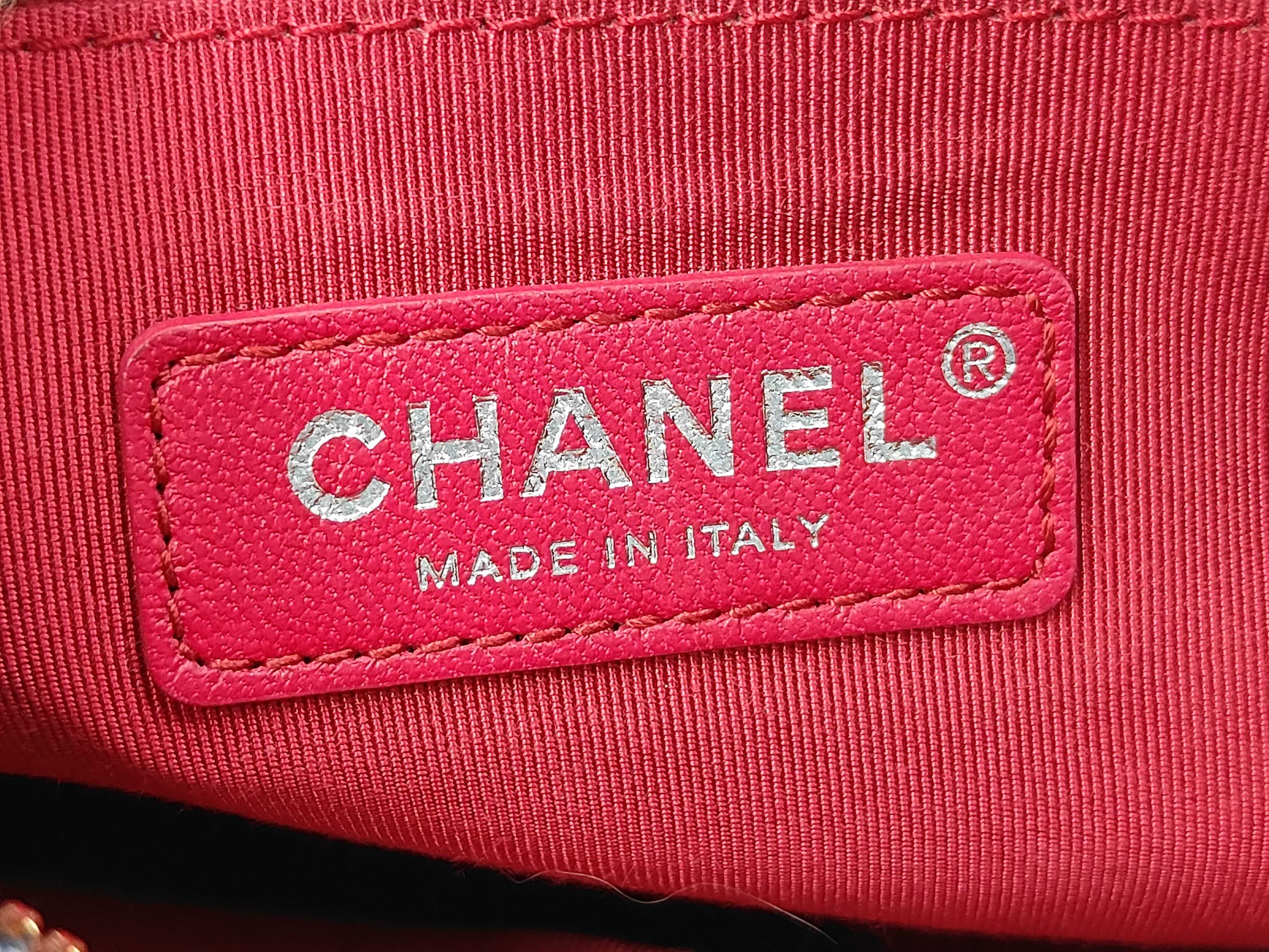 Gabrielle de Chanel Leather Chain Shoulder Bag, Navy/Black, with Guarantee Card and Serial Number Seal, 25371992. — view 8