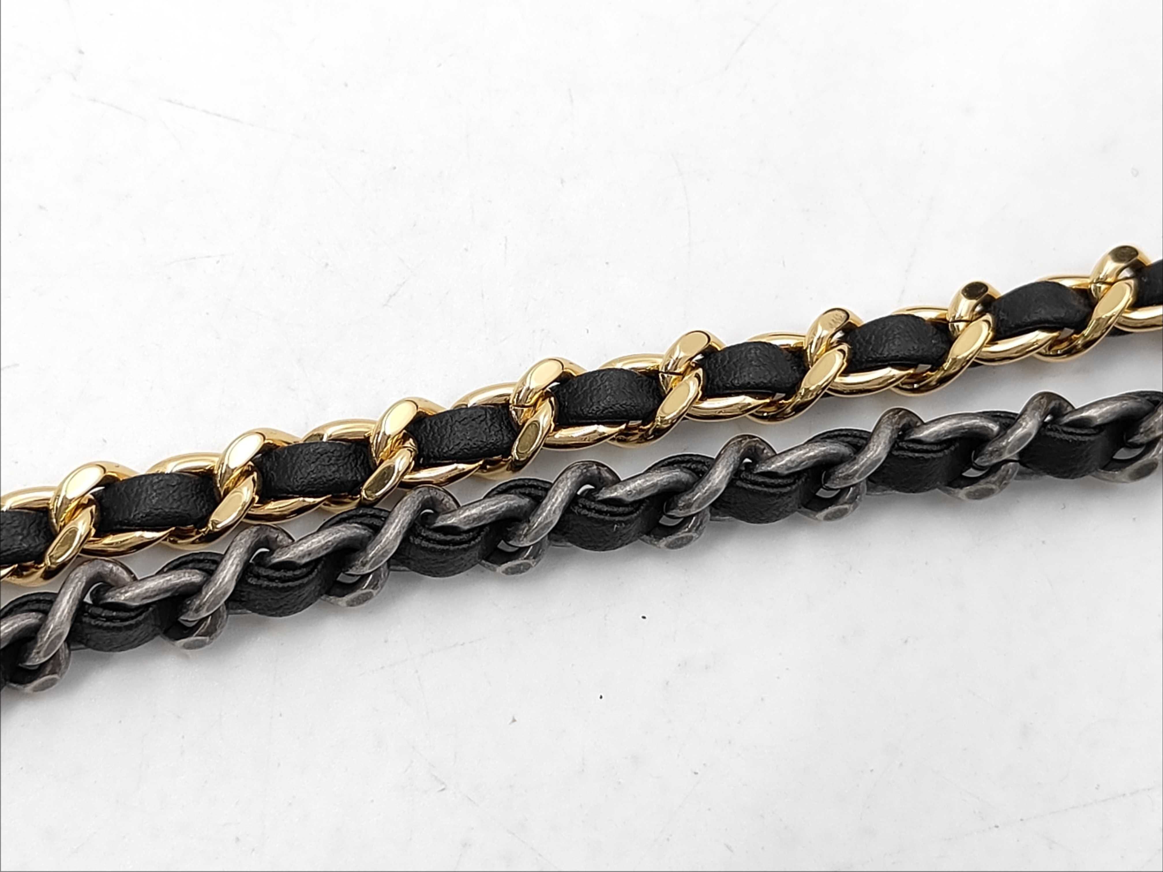 Gabrielle de Chanel Leather Chain Shoulder Bag, Navy/Black, with Guarantee Card and Serial Number Seal, 25371992. — view 10