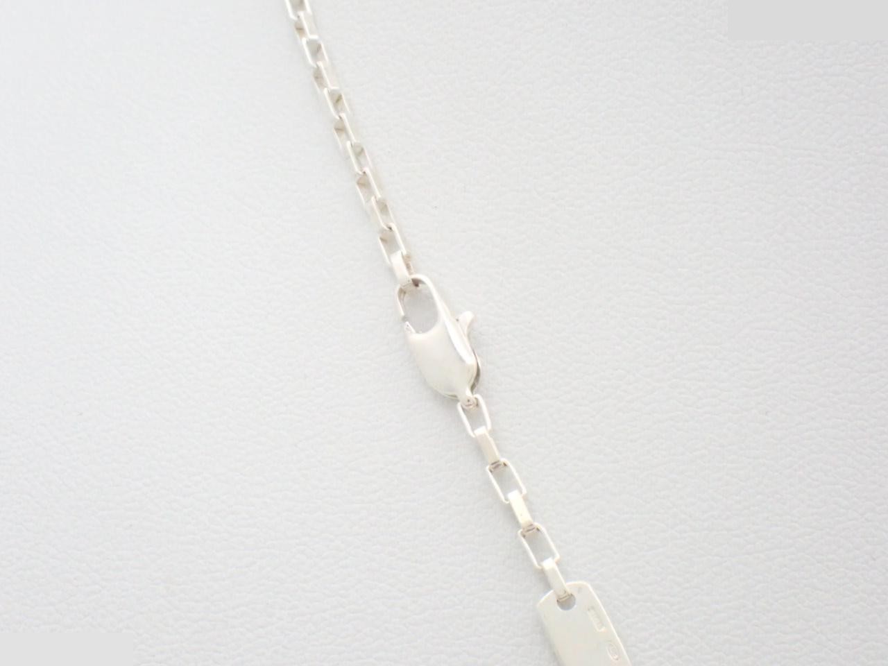 G logo necklace, 925 sterling silver, 17.1g, neck circumference approximately 50cm — view 2