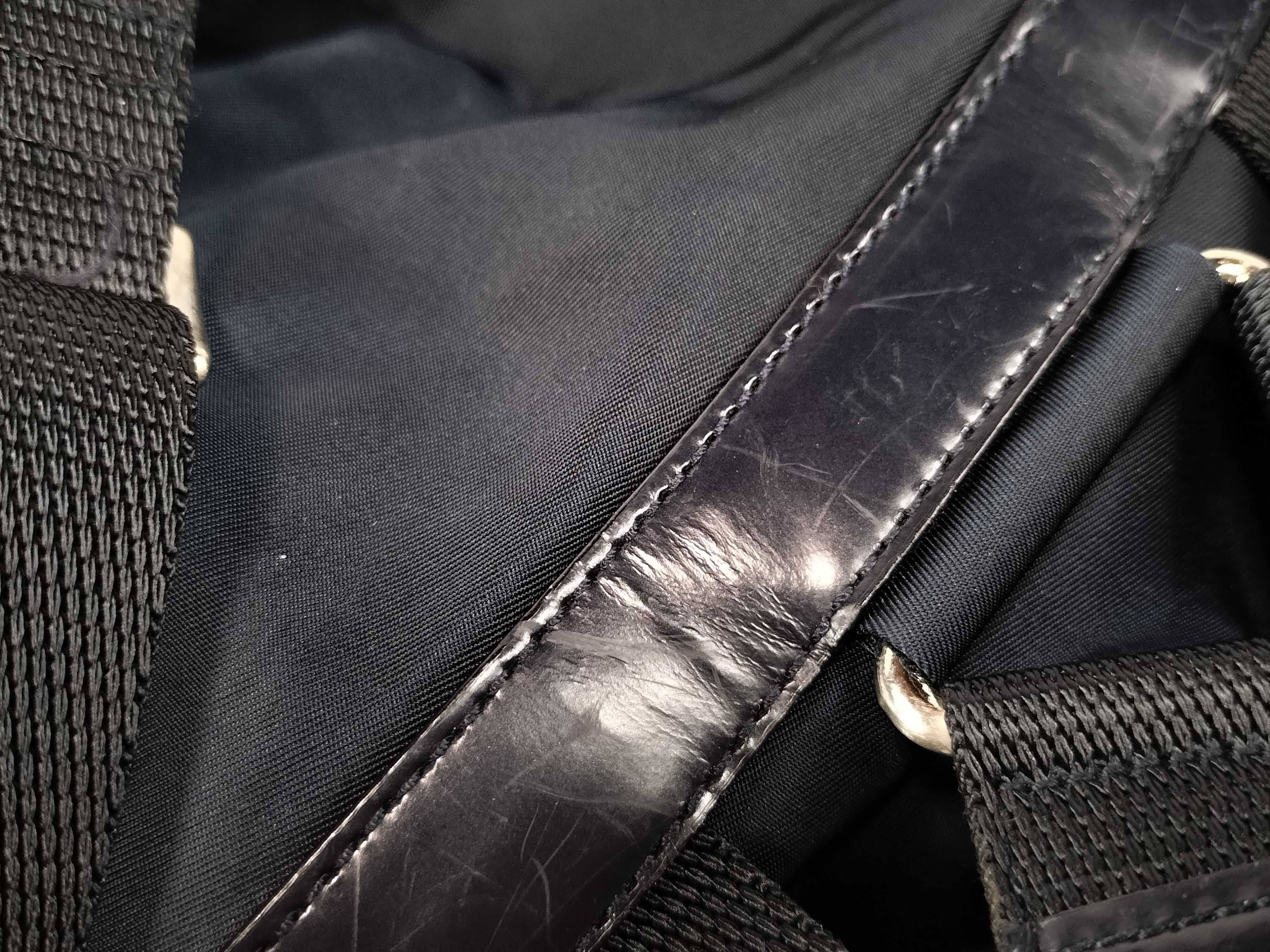 Nylon Backpack, Navy Nylon Backpack — view 13