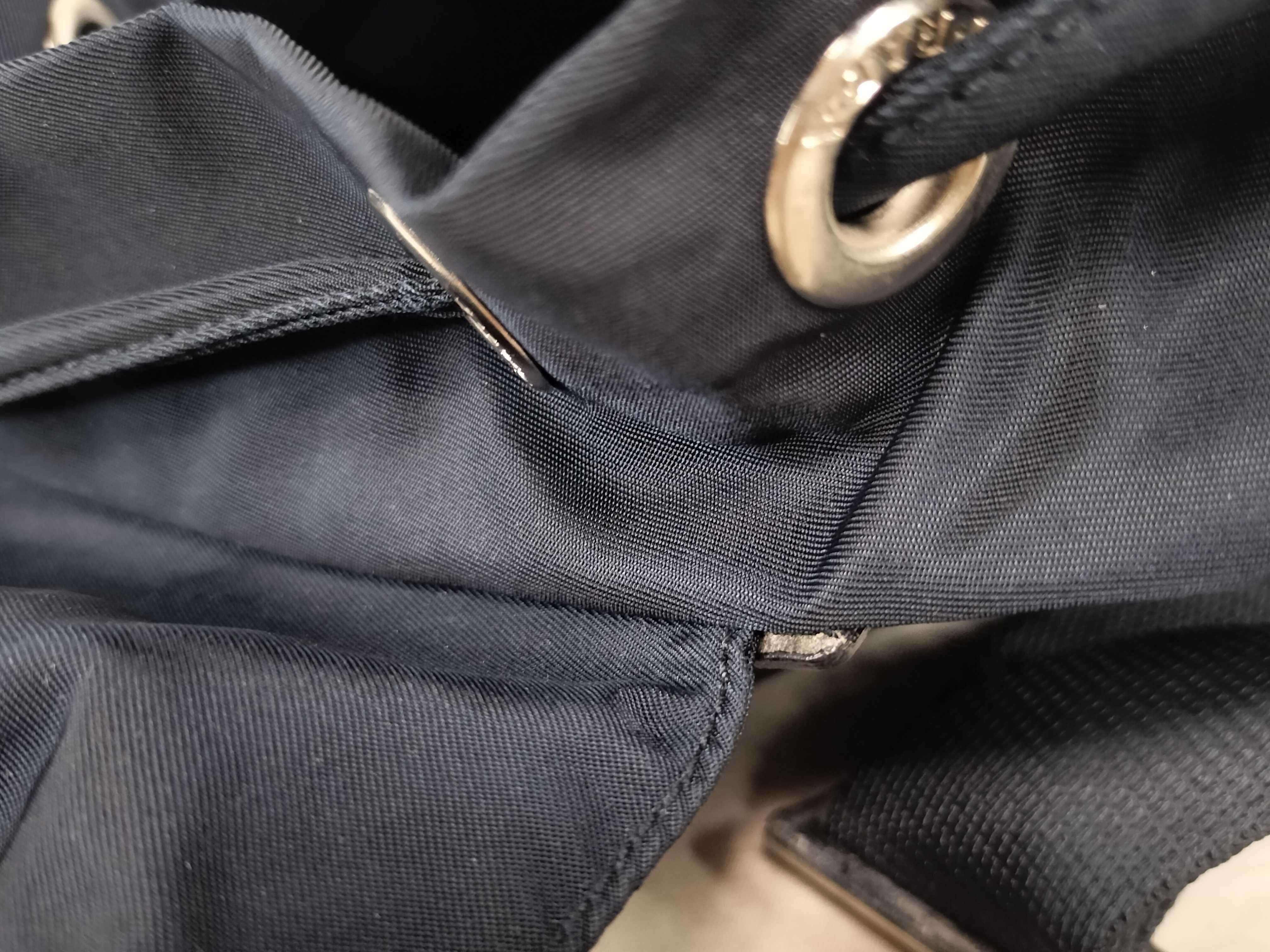 Nylon Backpack, Navy Nylon Backpack — view 9