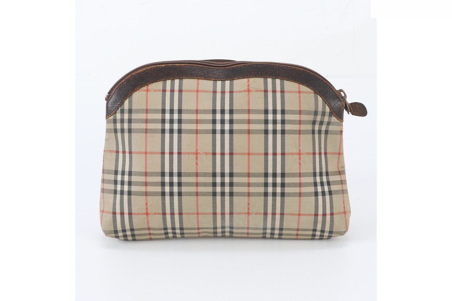 Nova Check Leather Canvas Second Bag Clutch Pouch — view 2