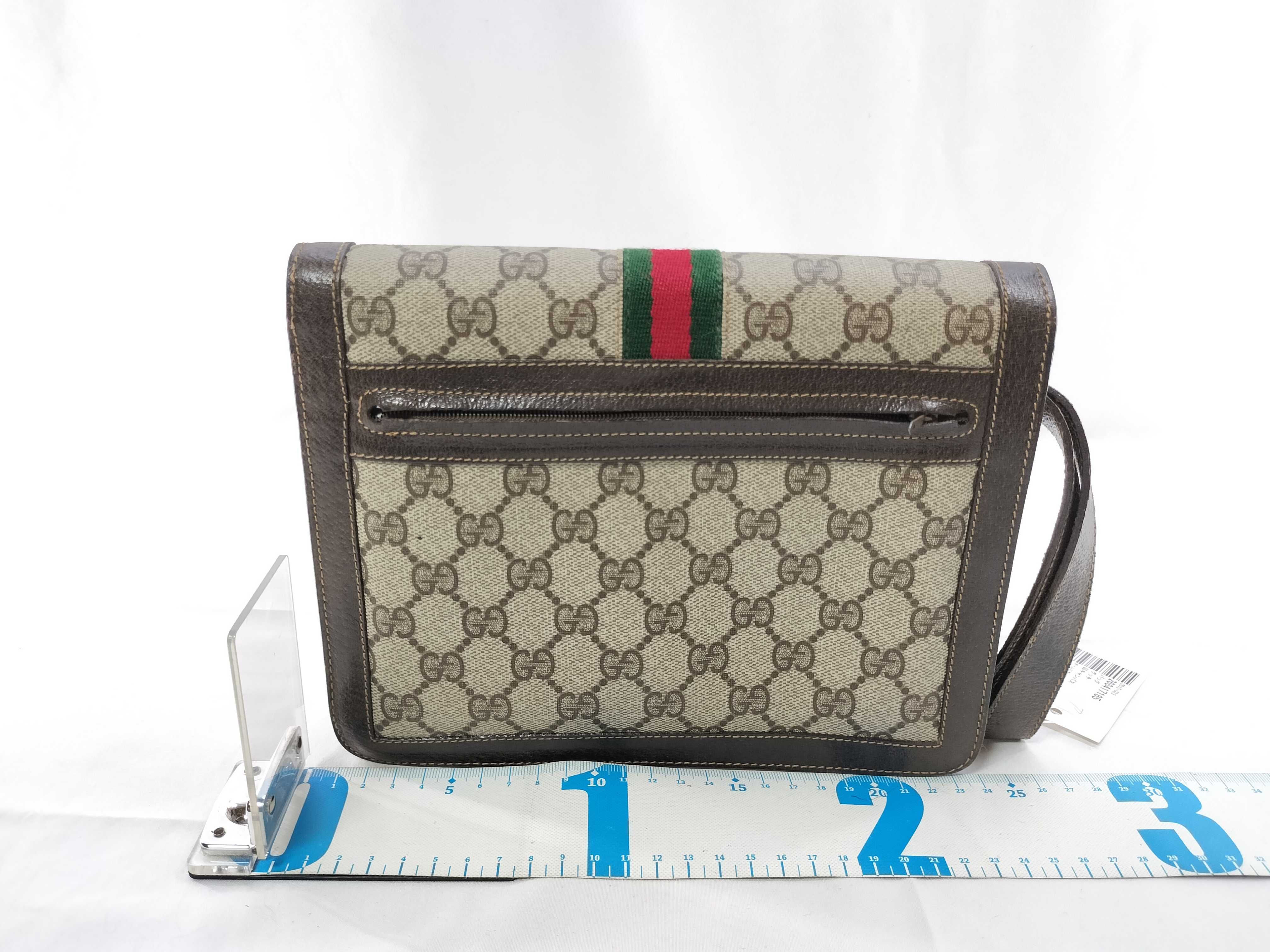 GG Canvas Old Gucci Clutch Bag Sherry Line Clutch Bag — view 2