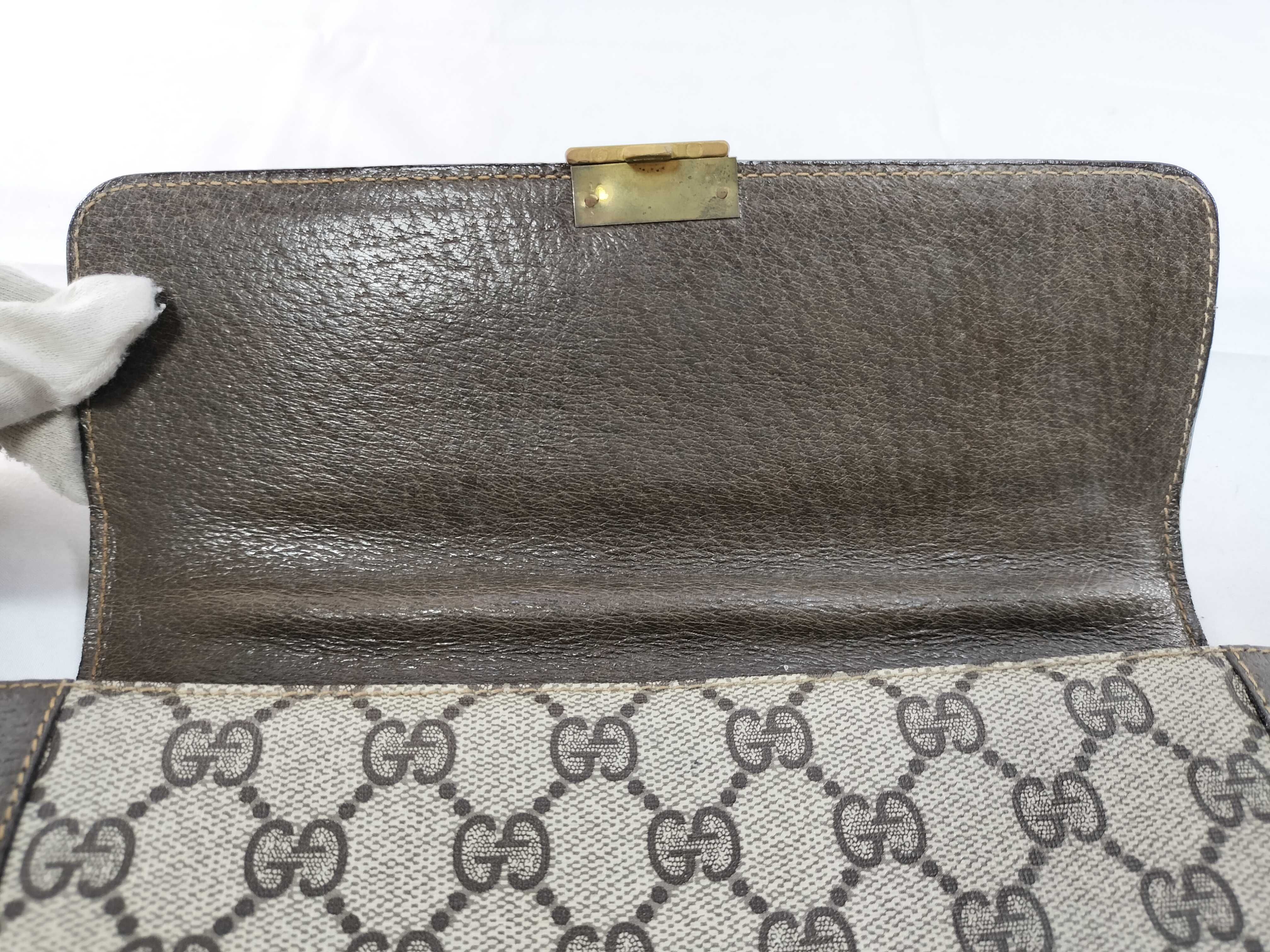 GG Canvas Old Gucci Clutch Bag Sherry Line Clutch Bag — view 7