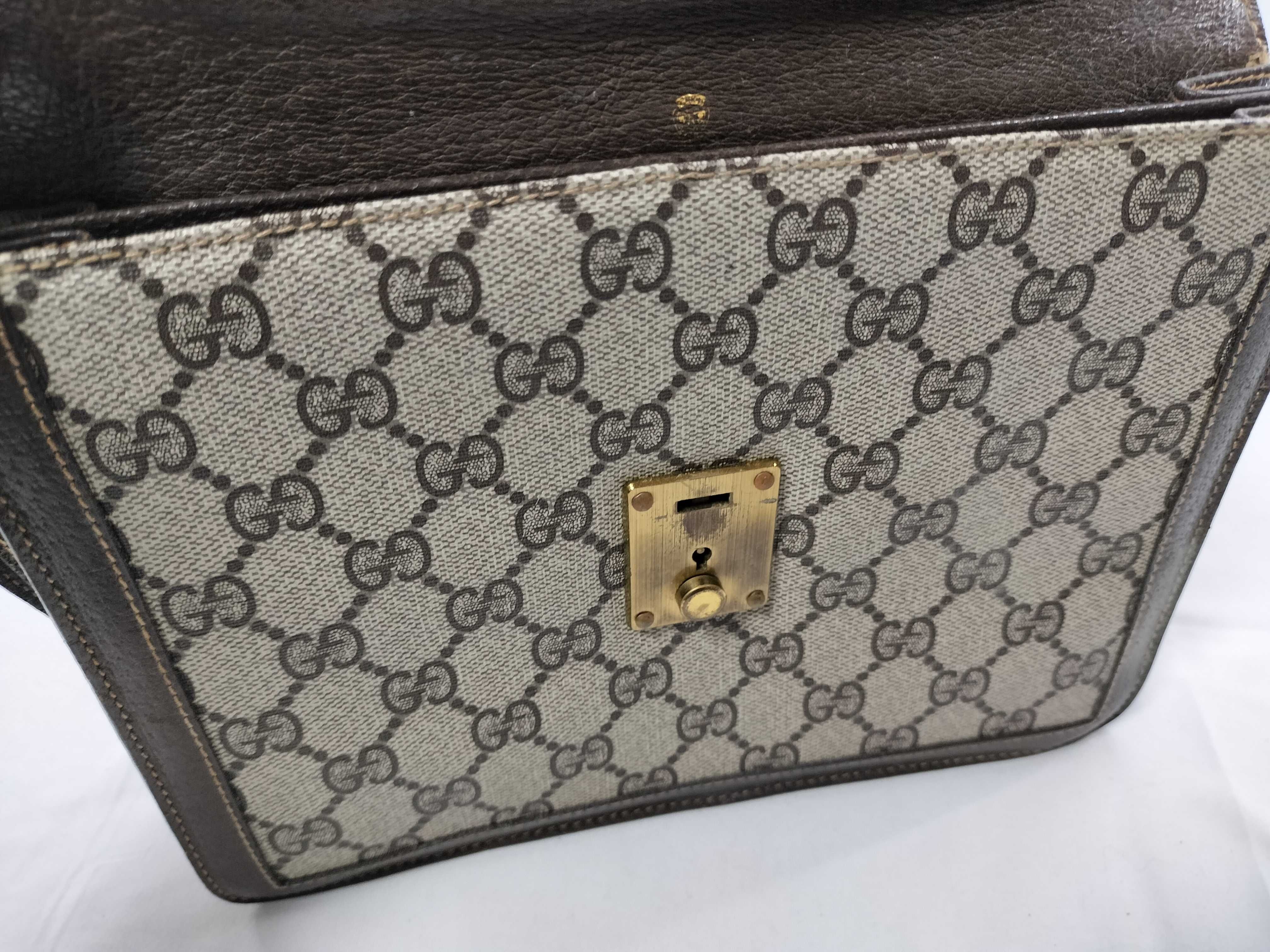 GG Canvas Old Gucci Clutch Bag Sherry Line Clutch Bag — view 8