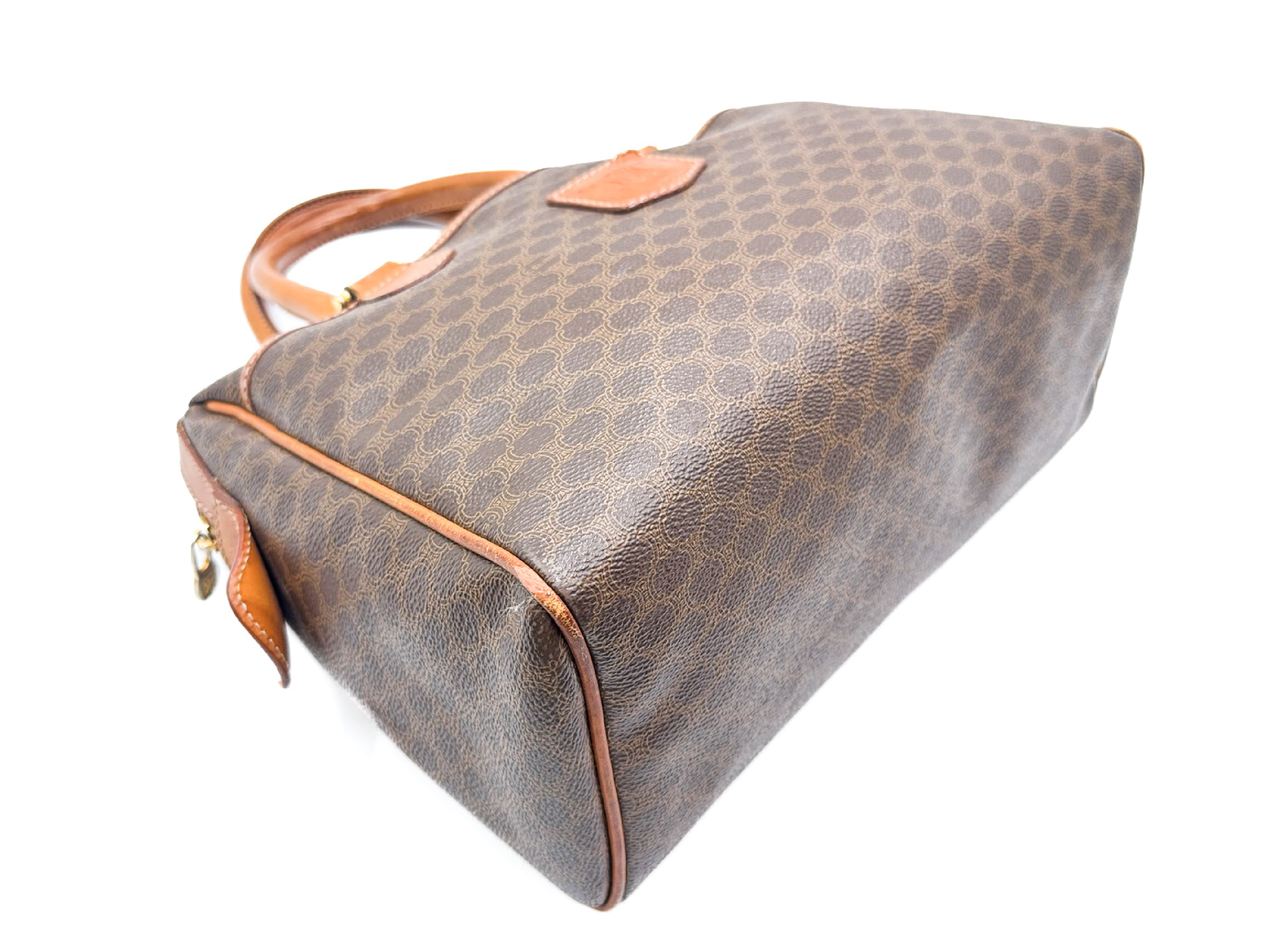 Macadam pattern leather handbag with gold hardware — view 5