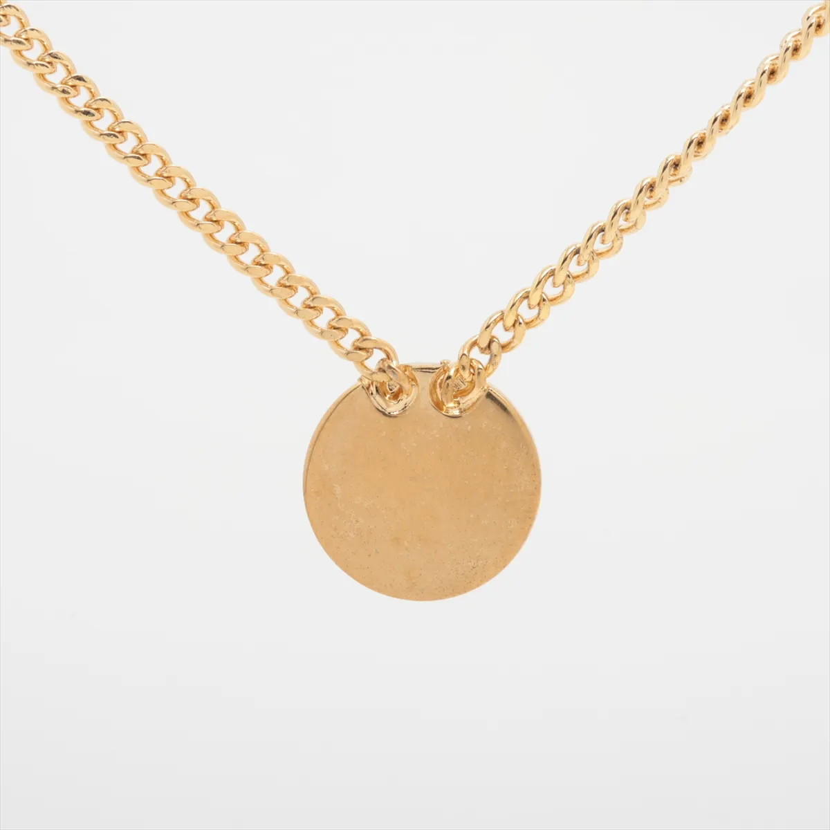 CD logo necklace, GP gold, — view 2