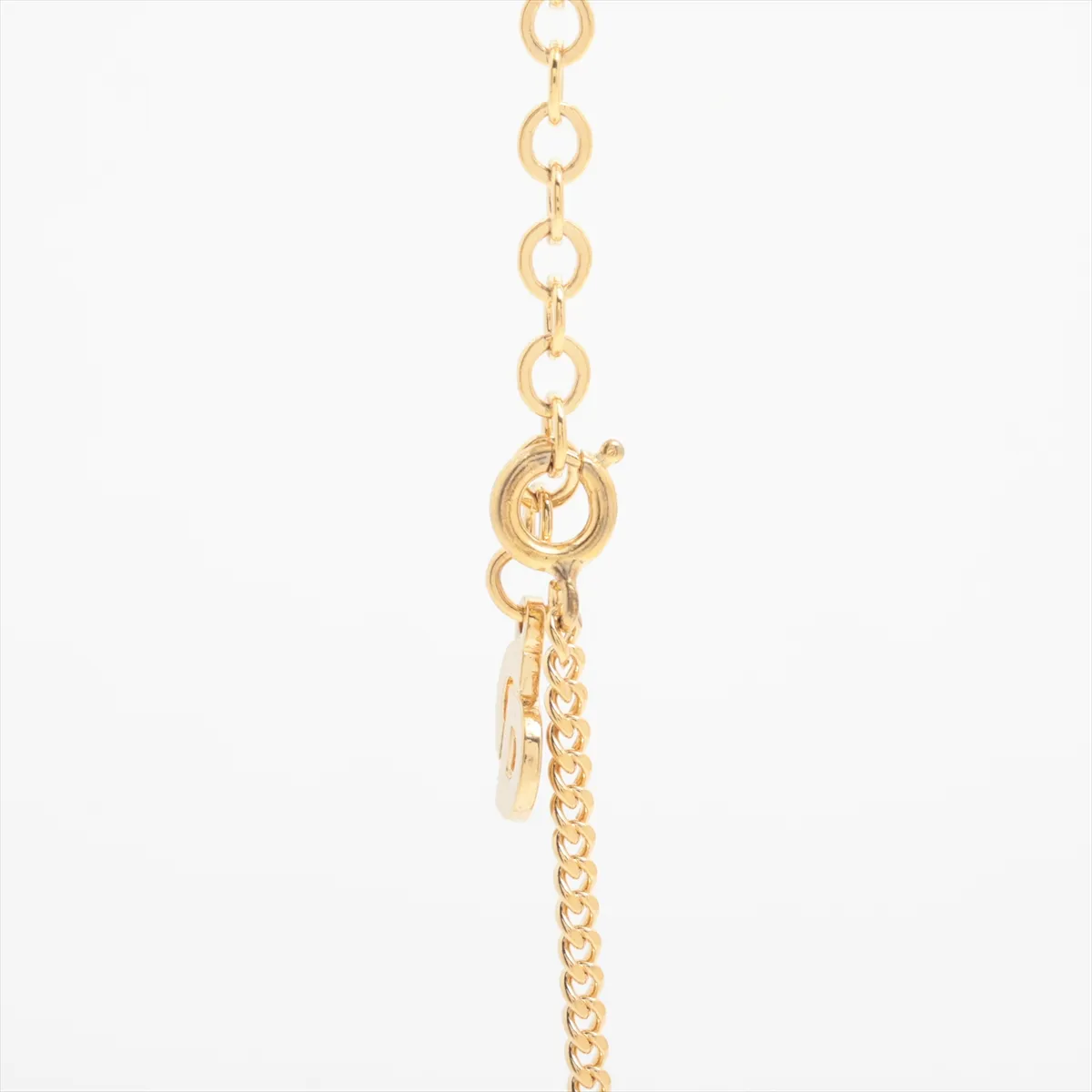 CD logo necklace, GP gold, — view 3