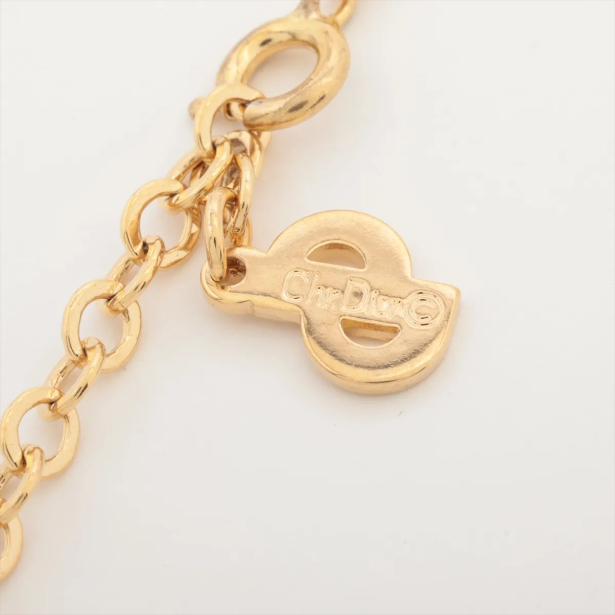 CD logo necklace, GP gold, — view 4