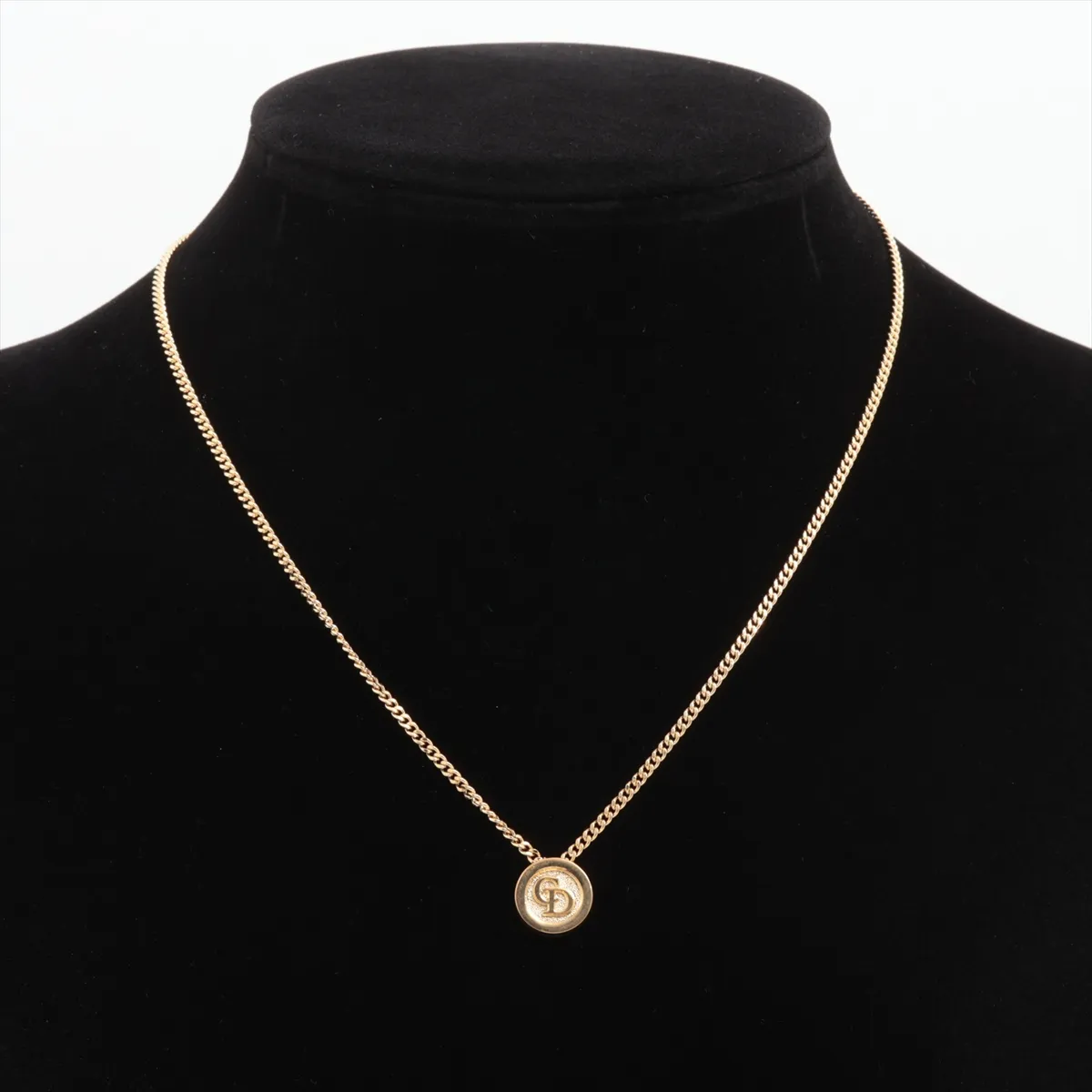 CD logo necklace, GP gold, — view 5