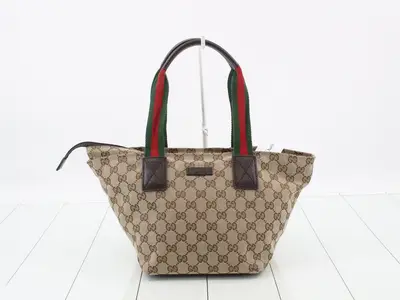 GG Canvas Handbag, Sherry Line