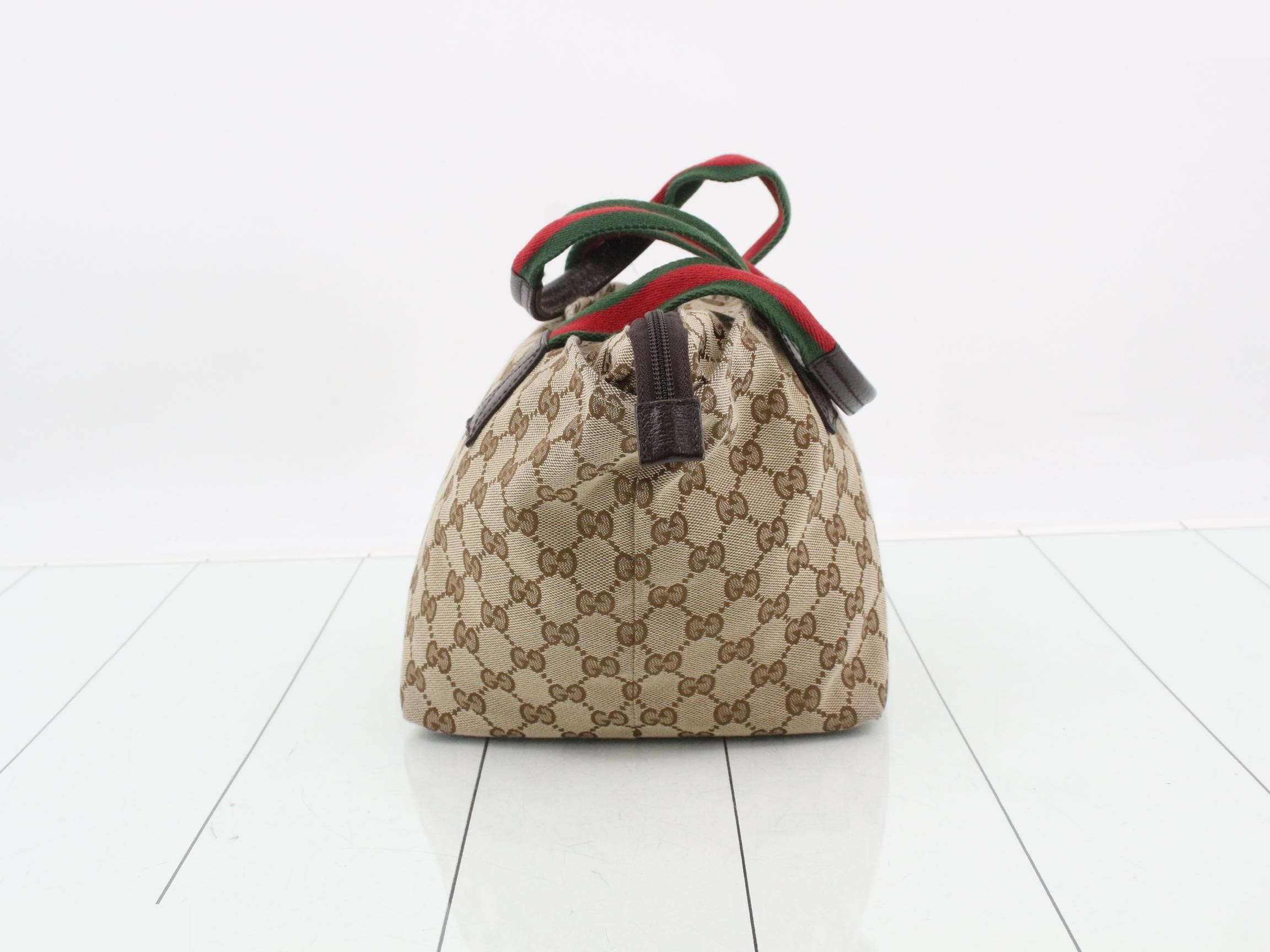 GG Canvas Handbag, Sherry Line — view 4