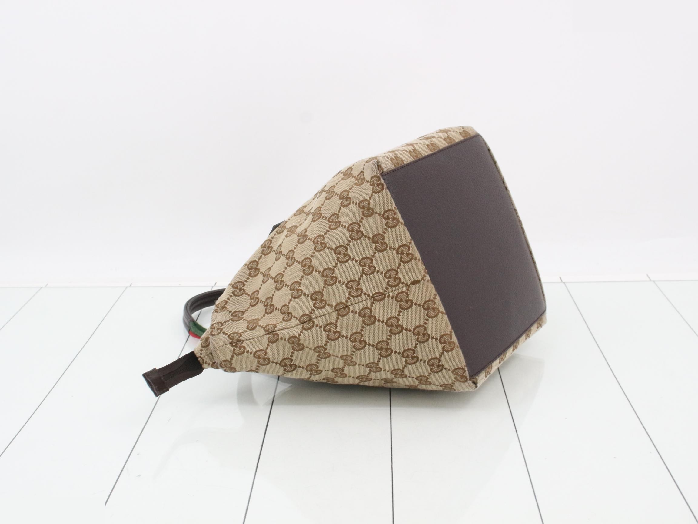 GG Canvas Handbag, Sherry Line — view 5