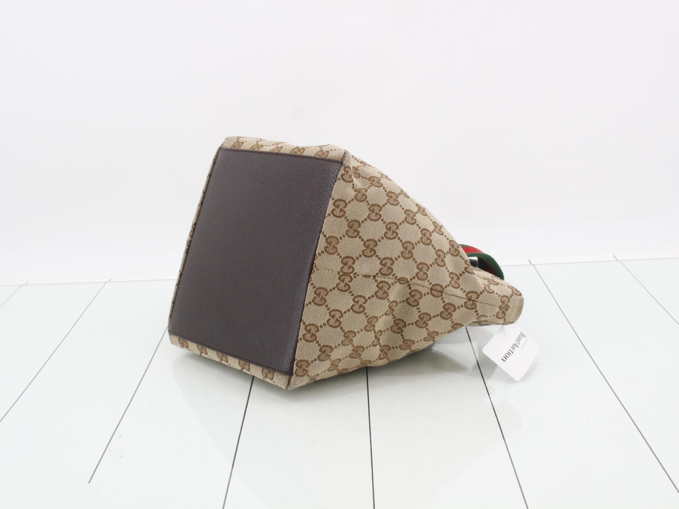 GG Canvas Handbag, Sherry Line — view 6