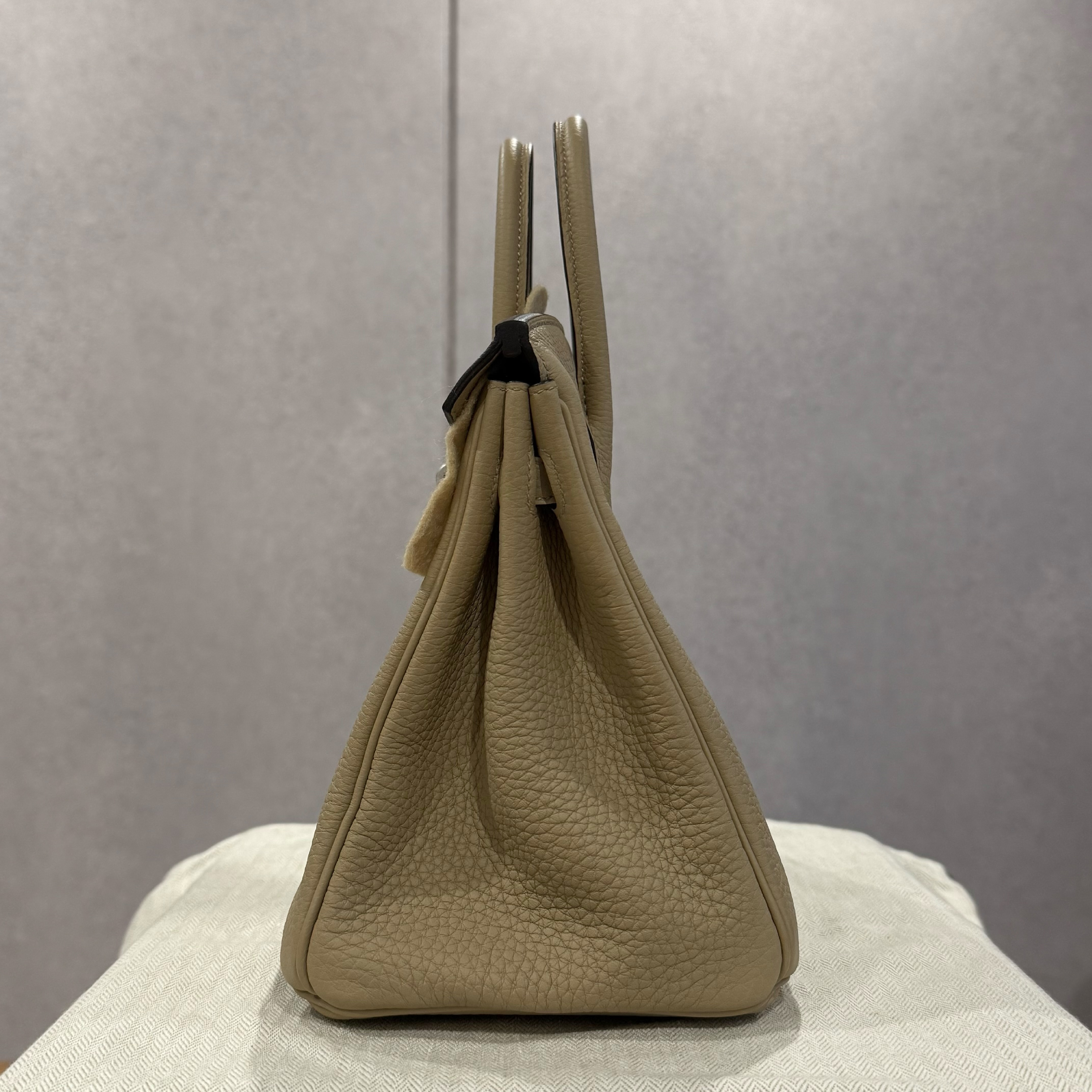 Birkin25 Trench Togo PHW K Stamp Handbag — view 3