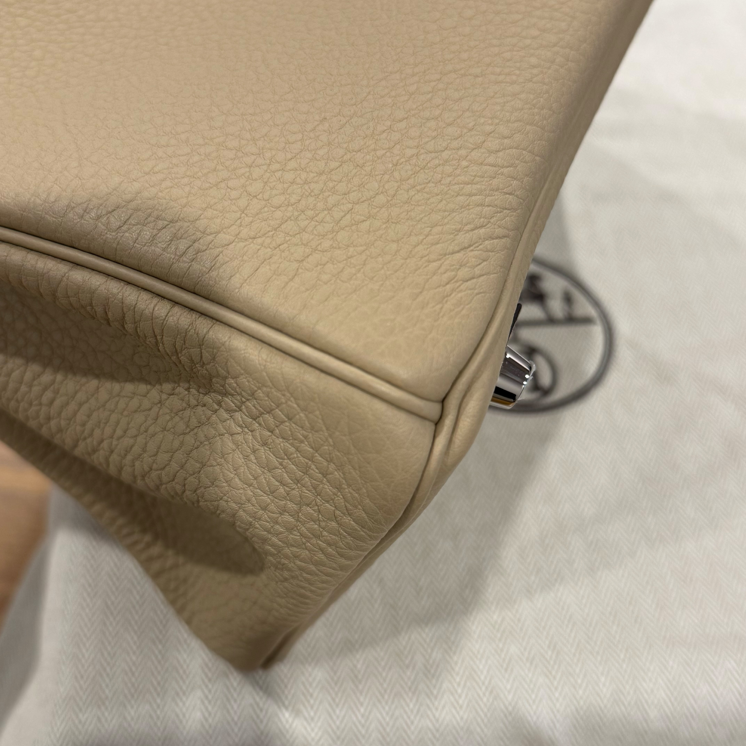 Birkin25 Trench Togo PHW K Stamp Handbag — view 7