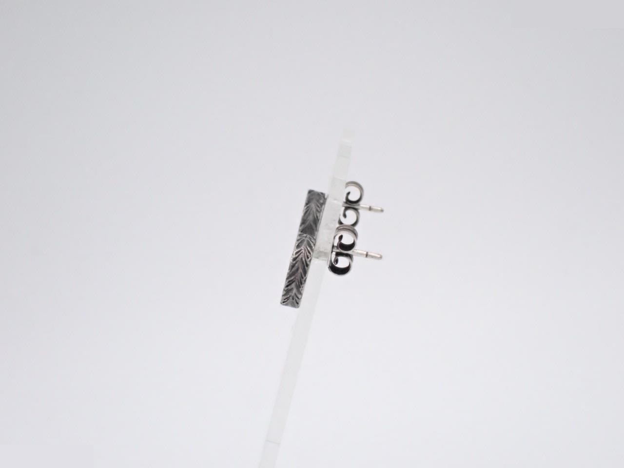 Interlocking Sterling Silver 925 Earrings, 2.8g — view 3