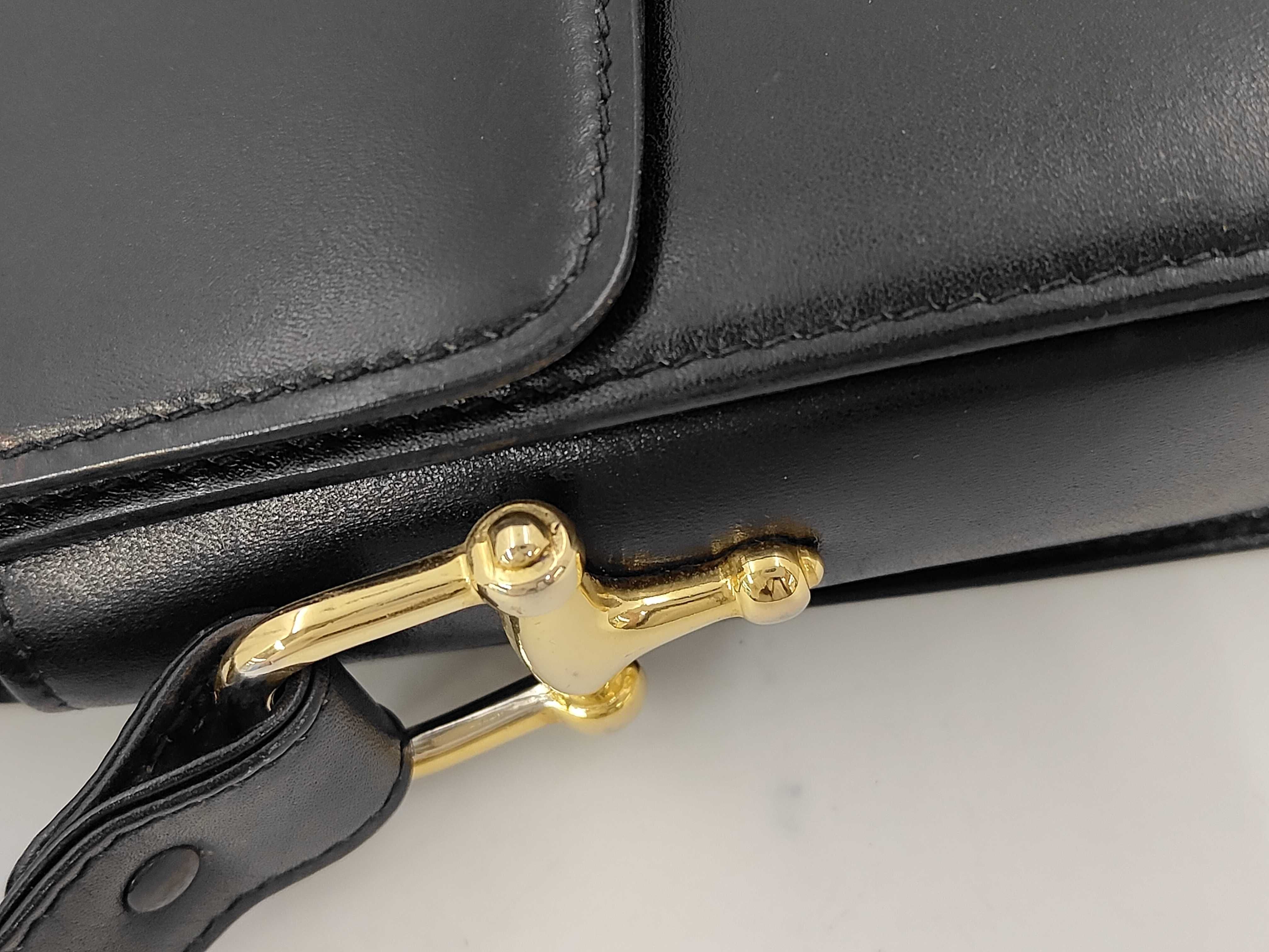 Black D02 Triomphe Leather Shoulder Bag — view 5