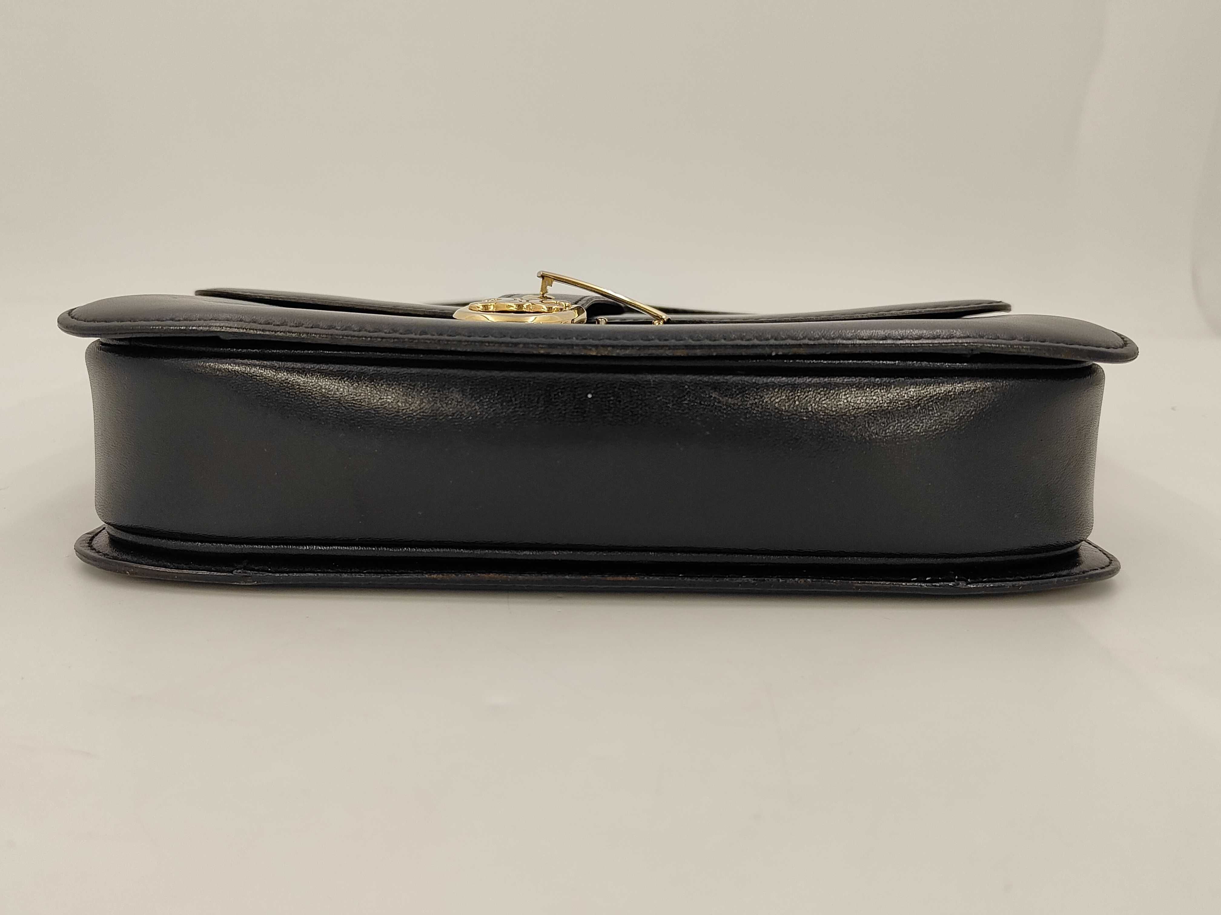Black D02 Triomphe Leather Shoulder Bag — view 7