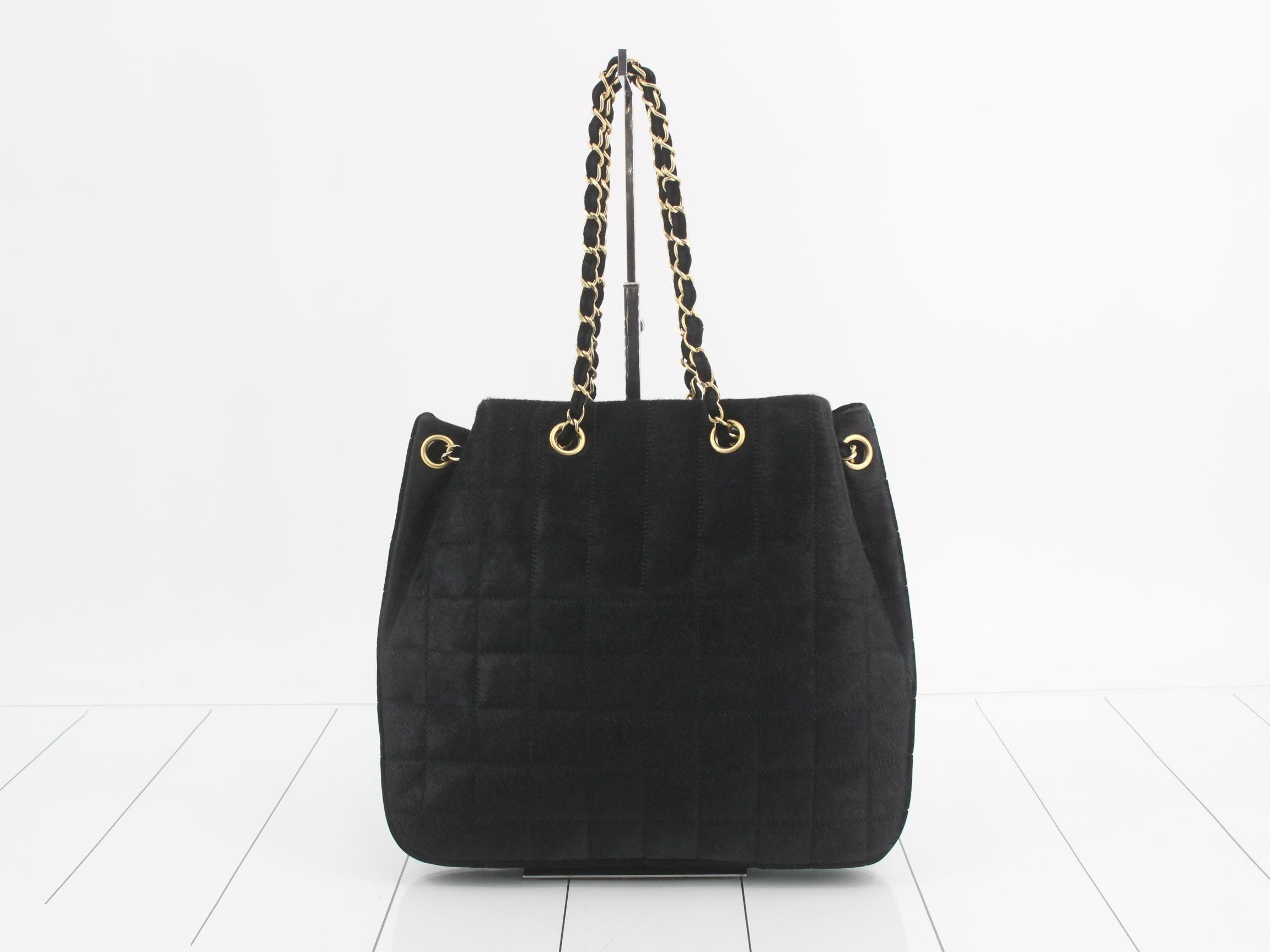 Chain tote bag, chocolate bar, calfskin, counter #6 — view 2
